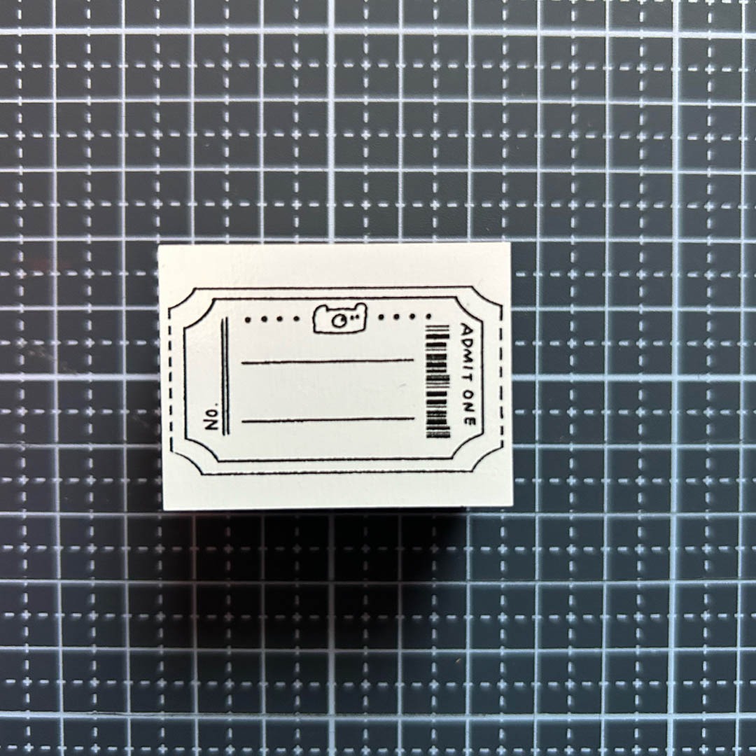 "Ticket" - Ai's paper store - Japanischer Stempel