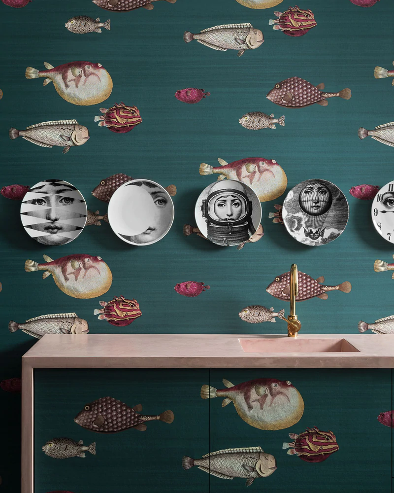 Acquario Tapete - 114/12024 - Cole&Son - Fornasetti-114-12024-Cole&Son-Fornasetti Selection Acquario Tapete - 114/12024 - Cole&Son - Fornasetti von Cole&Son aus der Kategorie Fornasetti Selection mit der Artikelnummer 114-12024