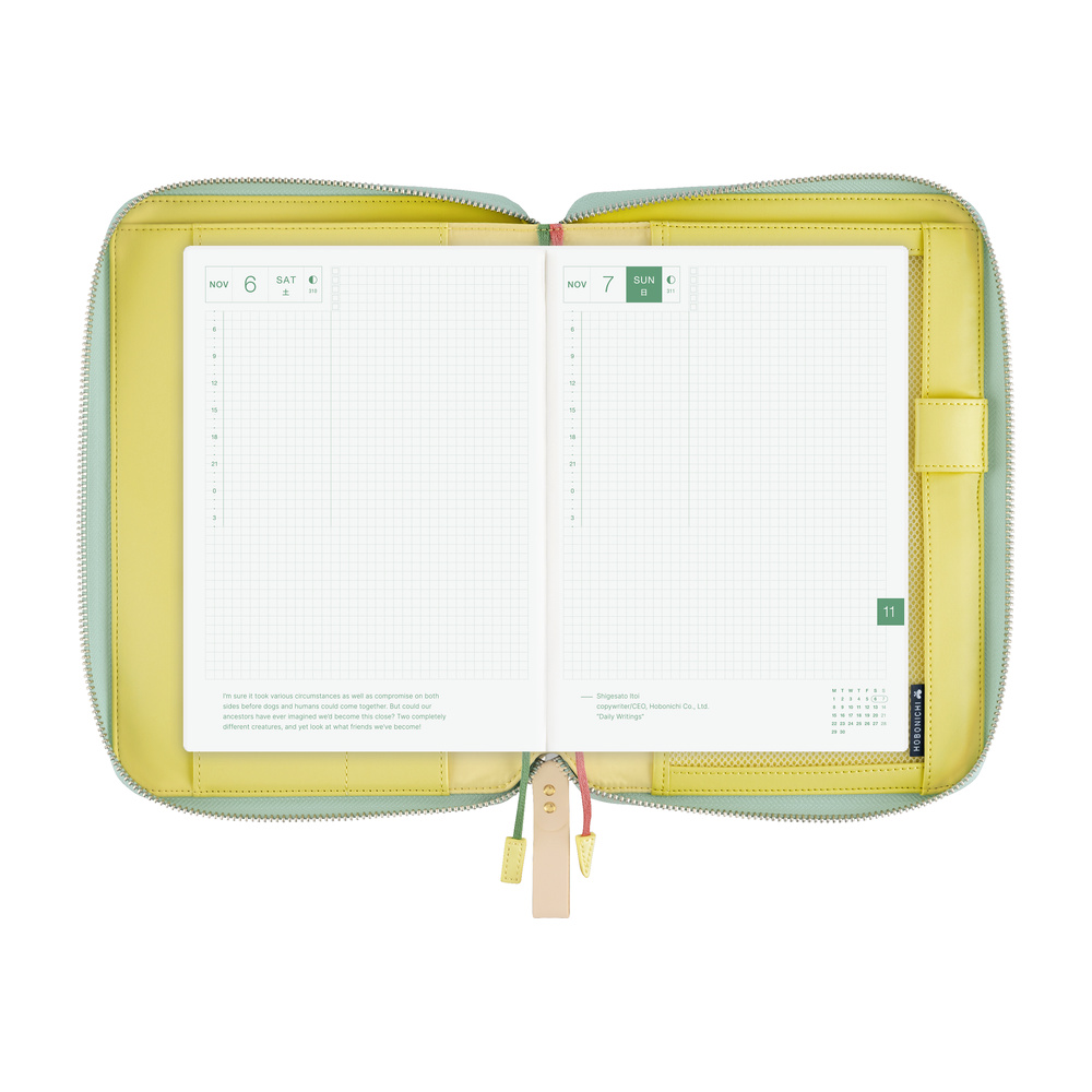 Hülle A5 Cousin – minä perhonen: glass flower (Pink Mix) | Hobonichi