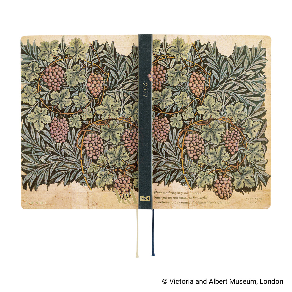HON A5 2027 englisch – V&A Series: Vine | Hobonichi