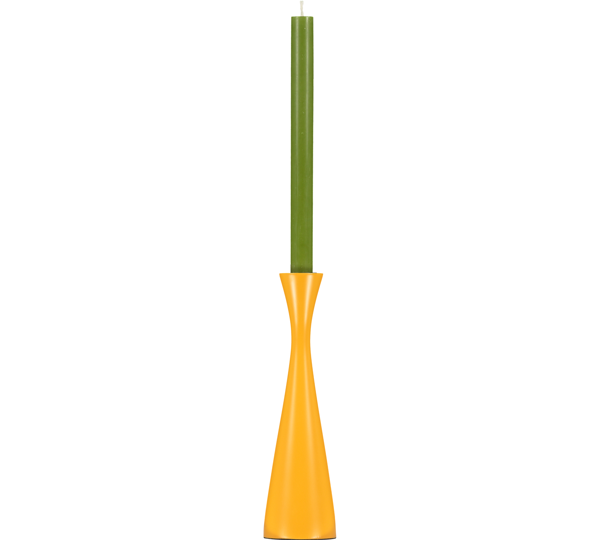 Kerzenständer aus Holz "Saffron Yellow" - Tall - British Colour Standard