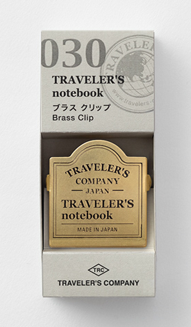 030 - Brass Clip "Logo" - Serie BRASS von der TRAVELER'S COMPANY JAPAN von TRAVELER'S COMPANY JAPAN aus der Kategorie Messing - Brass mit der Artikelnummer 43089006