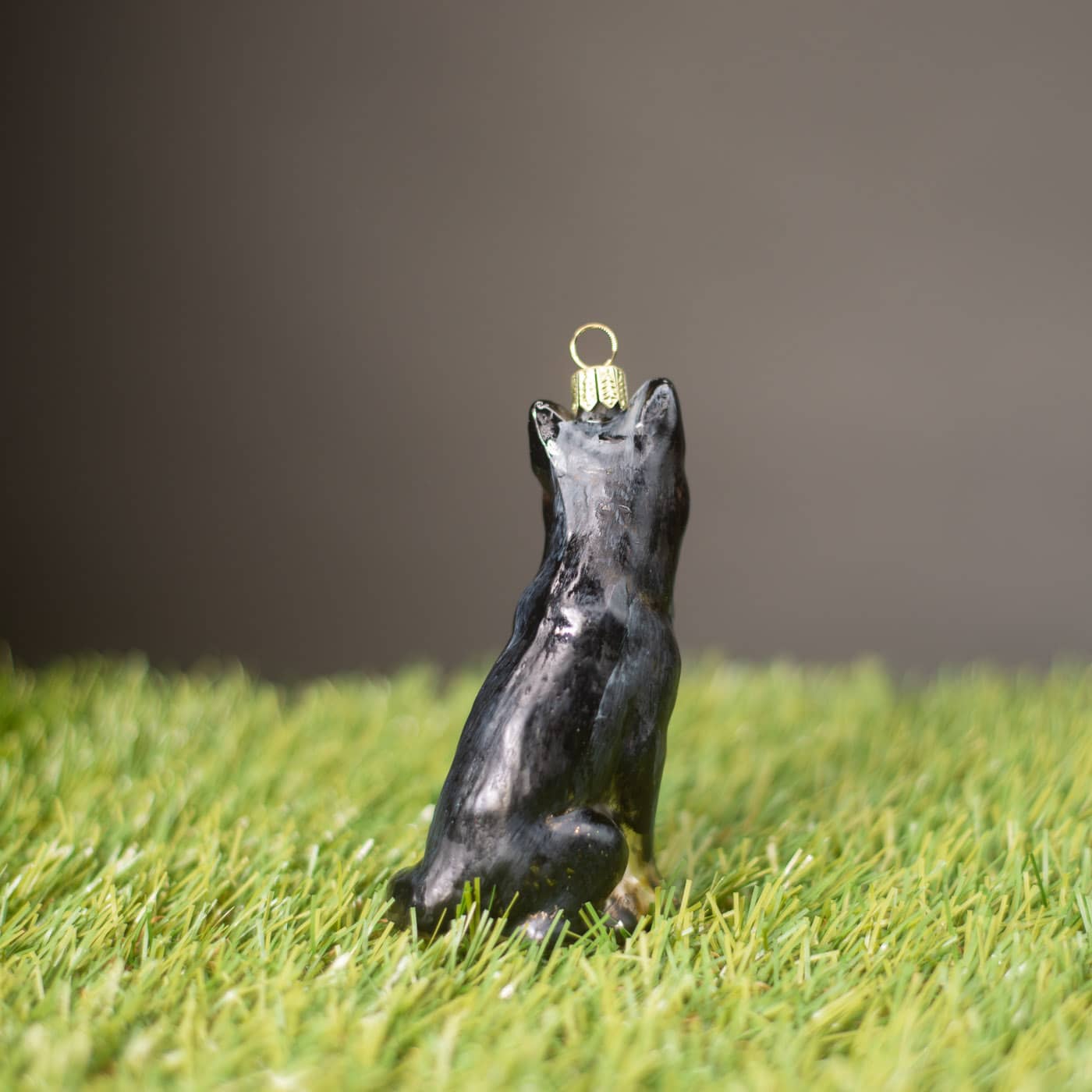 Schäferhund - Christbaumschmuck aus Glas von Weihnachtsland aus der Kategorie Christbaumschmuck mit der Artikelnummer OF23332