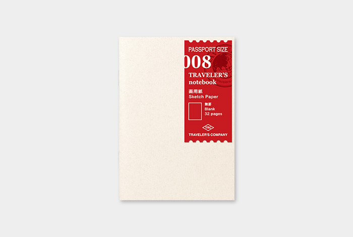008 - Skizzenpapier - TRAVELER'S Notebook Refill Passport-14372006-TRAVELER'S COMPANY JAPAN-Einlagen und Zubehör für Größe "Passport" 008 - Skizzenpapier - TRAVELER'S Notebook Refill Passport von TRAVELER'S COMPANY JAPAN aus der Kategorie Einlagen und Zubehör für Größe "Passport" mit der Artikelnummer 14372006