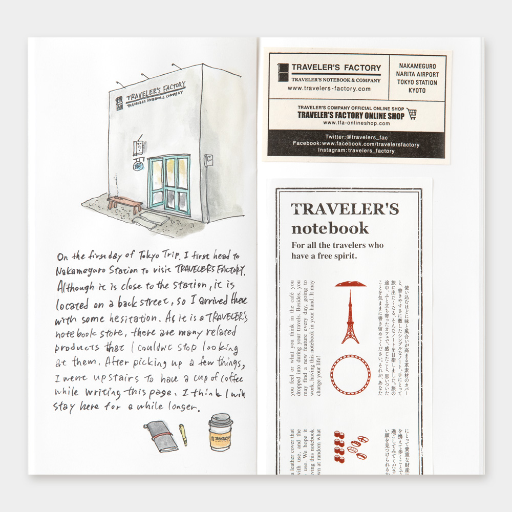 TRAVELER'S Notebook TOKYO Refill Blank von TRAVELER'S COMPANY JAPAN aus der Kategorie Limited Editionen und Raritäten mit der Artikelnummer 14479006