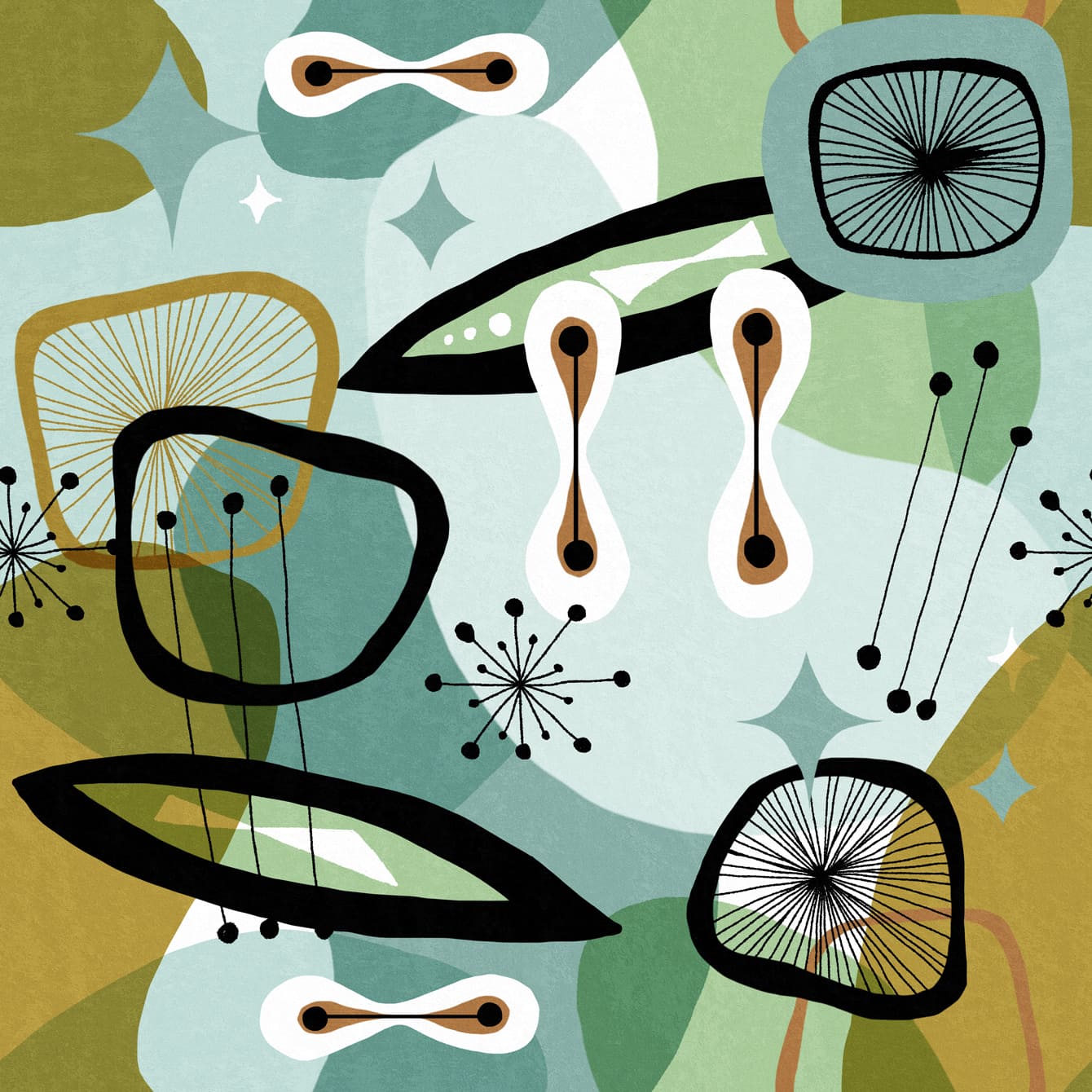 Tapete CENTURY ELEMENTS Green-WP20530-MINDTHEGAP-MIND THE GAP Tapete CENTURY ELEMENTS Green von MINDTHEGAP aus der Kategorie MIND THE GAP mit der Artikelnummer WP20530