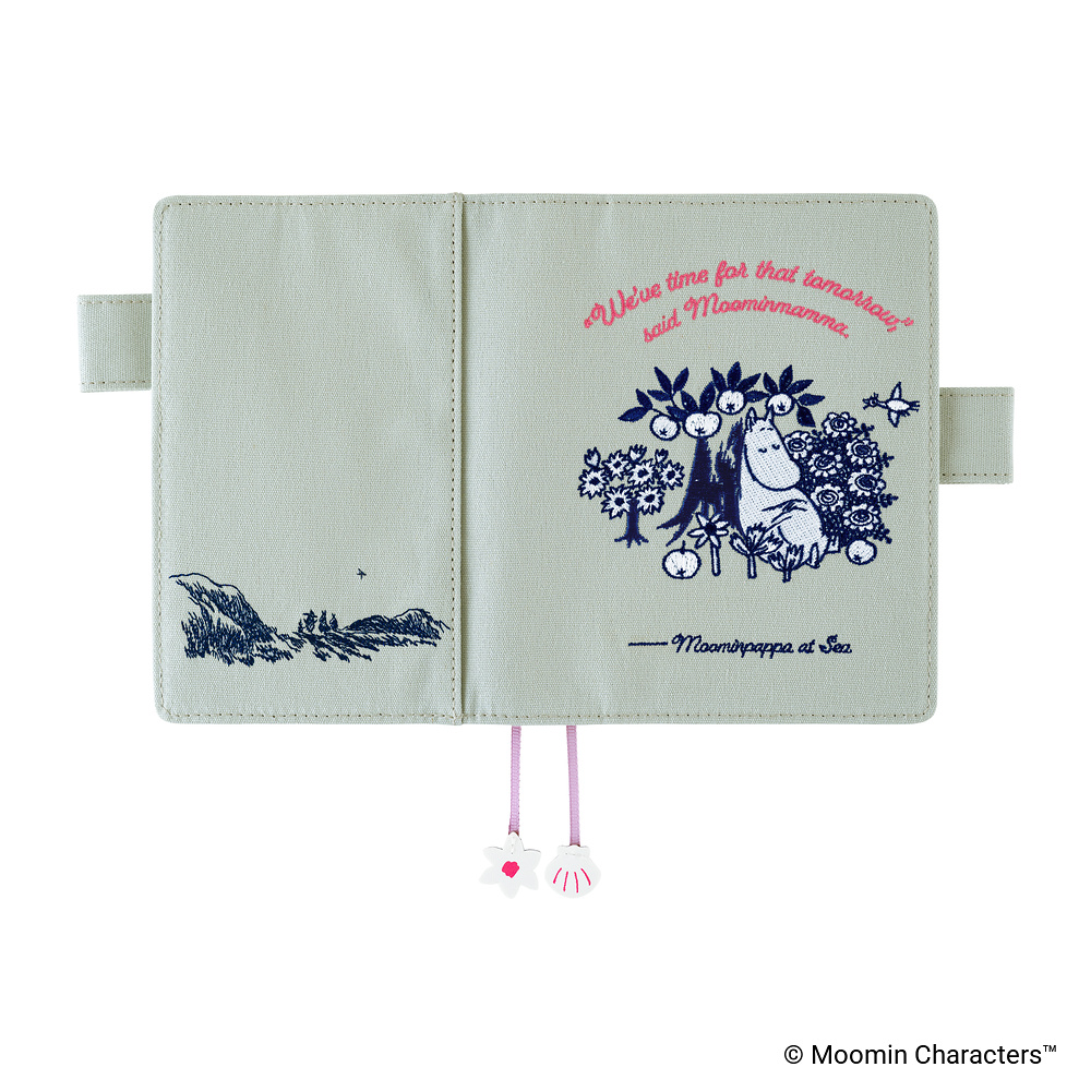 Hülle A6 Original – Moomin: My Yard (Pale Mint) | Hobonichi