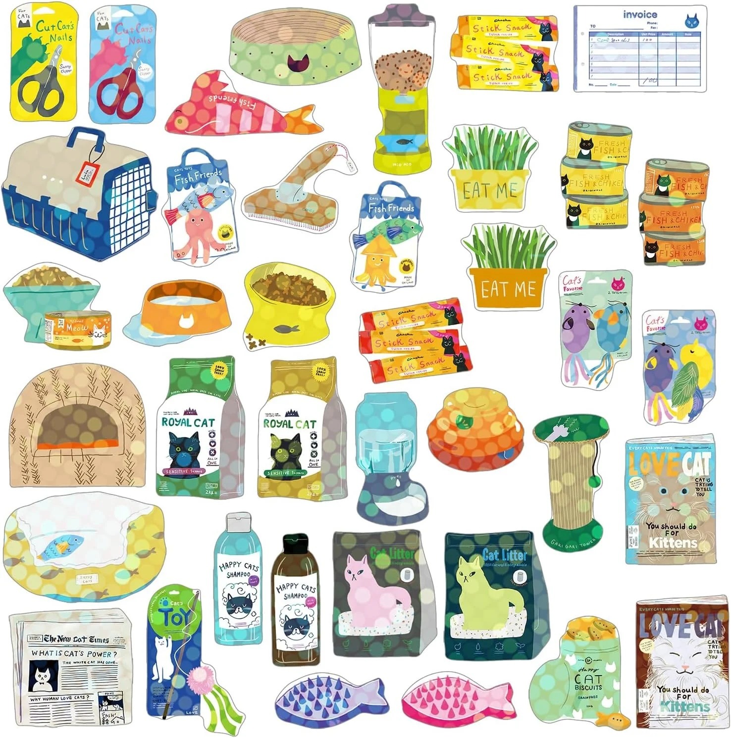 Hako Sticker Box "Cats" - Sticker von Greeting Life