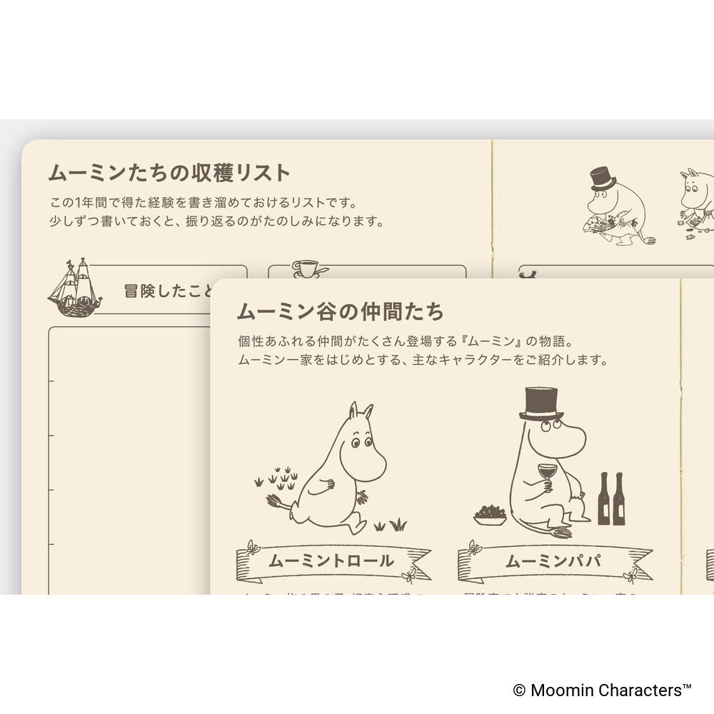 Weeks 2027 japanisch – Moomin: A Day in the Life of Snufkin | Hobonichi