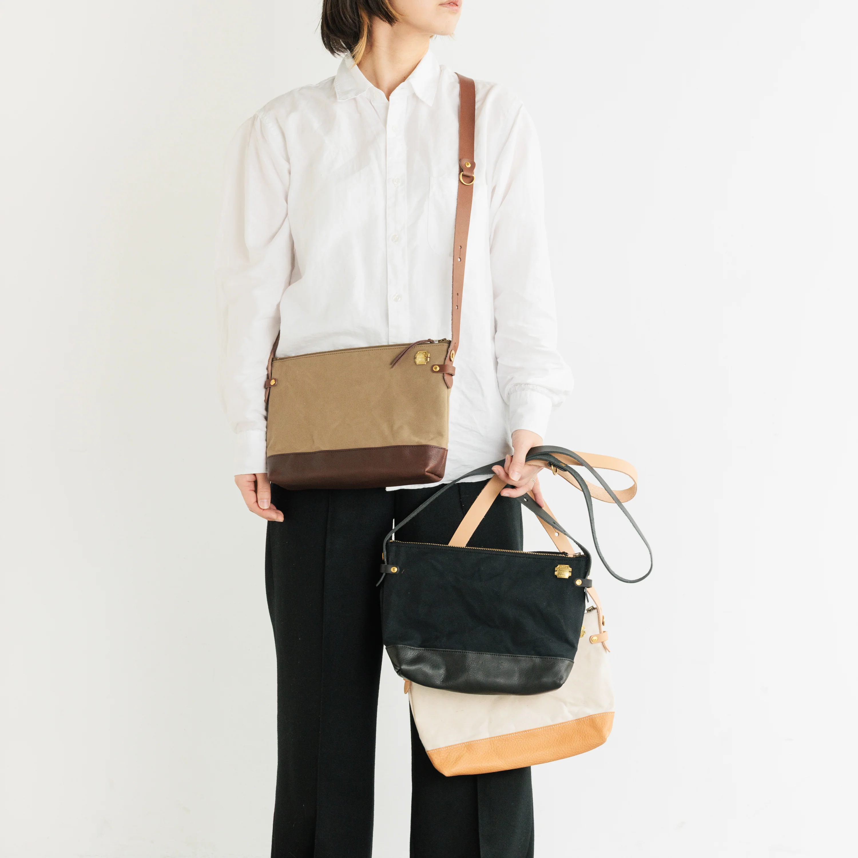Shoulder Bag - Leather Bottom - The Superior Labor