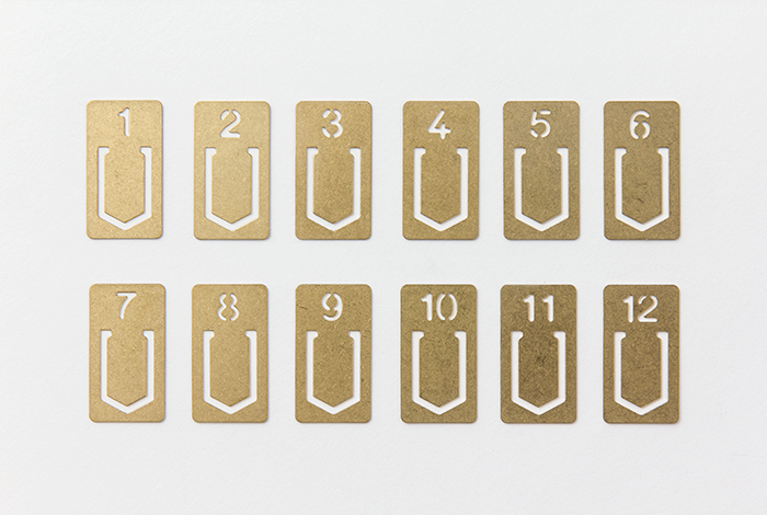 Number Clips - Serie BRASS von der TRAVELER'S COMPANY JAPAN von TRAVELER'S COMPANY JAPAN aus der Kategorie Messing - Brass mit der Artikelnummer 43080006