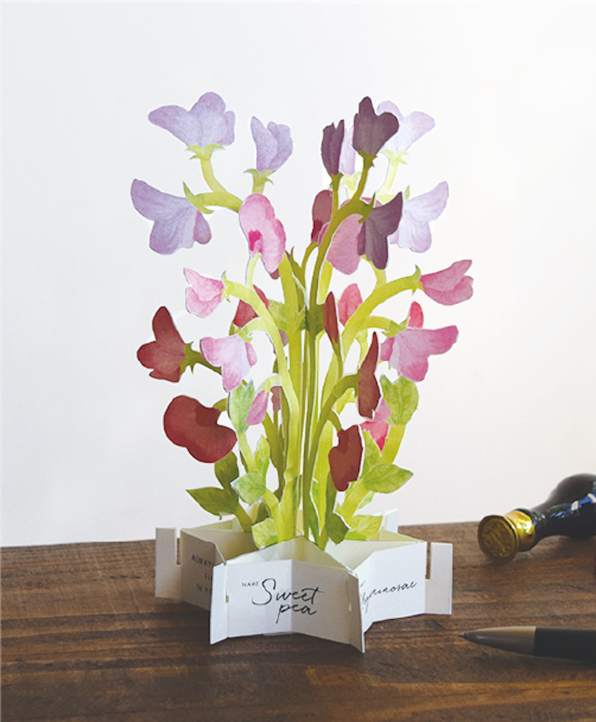 #12 Duftwicke / Sweetpea - 3D Blooming Card