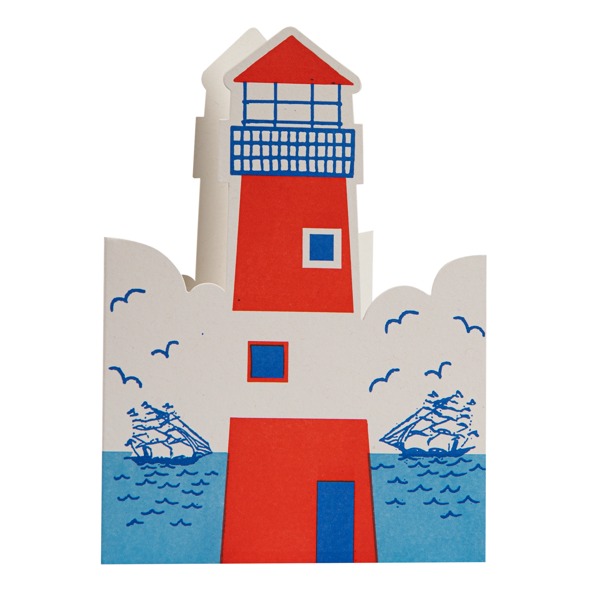 "Lighthouse" - 3D Klappkarte - Cut-Out Card von Archivist