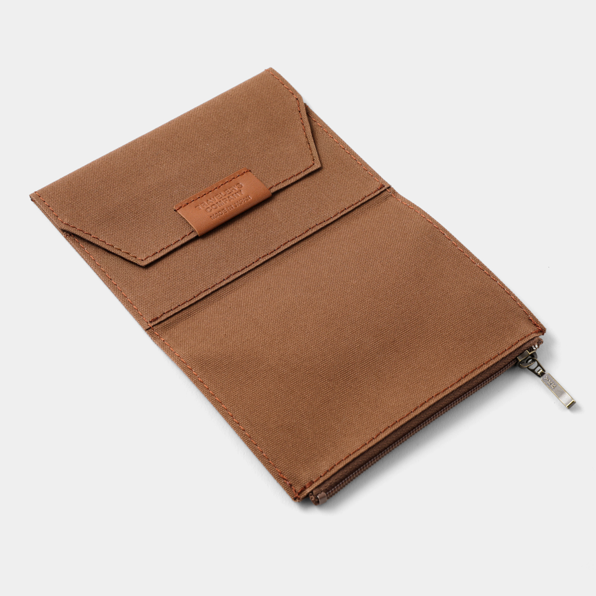 Zipper Case Baumwolle "Coffee" - TRAVELER'S FACTORY Notebook Refill Passport