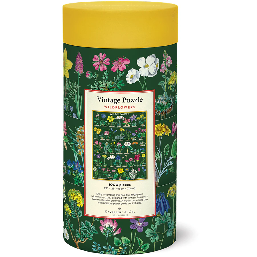Wildflowers II - Vintage Puzzle von Cavallini - 1.000 Teile