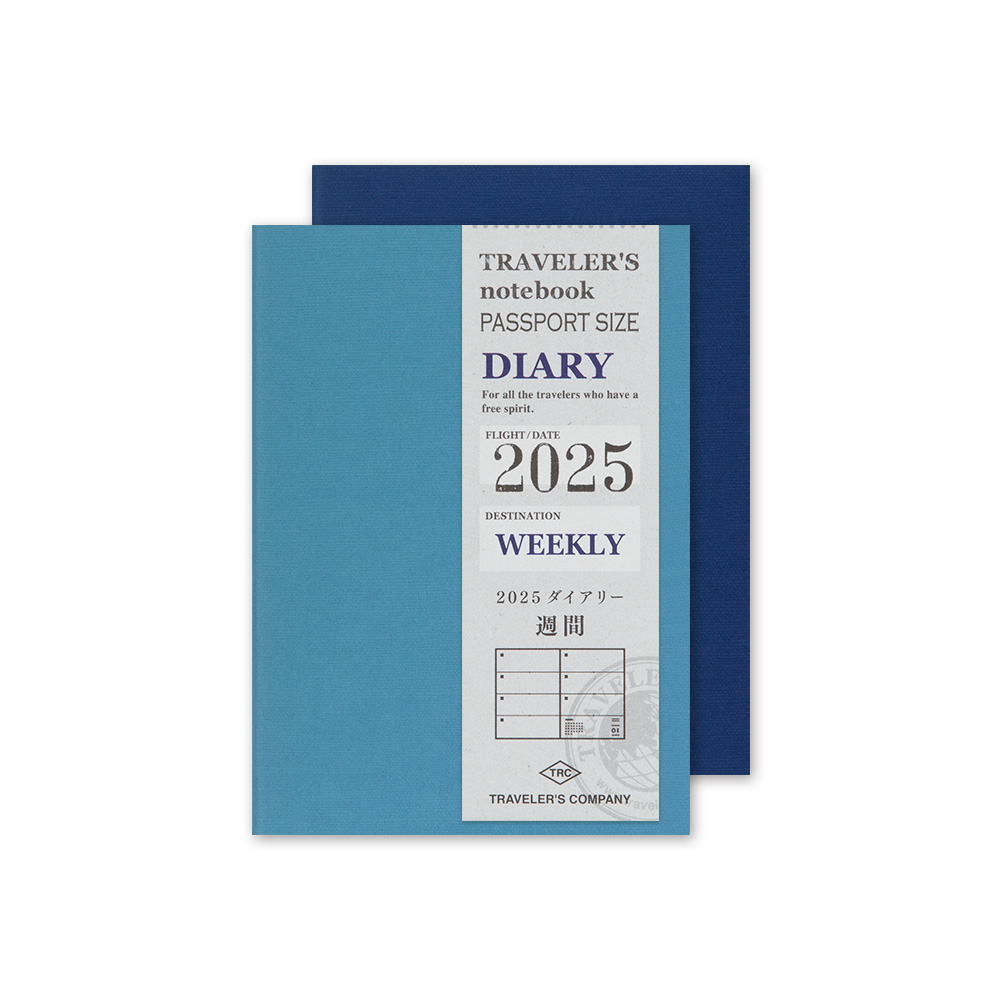 2025 Kalender (Wochenansicht) - TRAVELER'S Notebook Refill Passport von TRAVELER'S COMPANY JAPAN aus der Kategorie Einlagen und Zubehör für Größe "Passport" mit der Artikelnummer 14485006