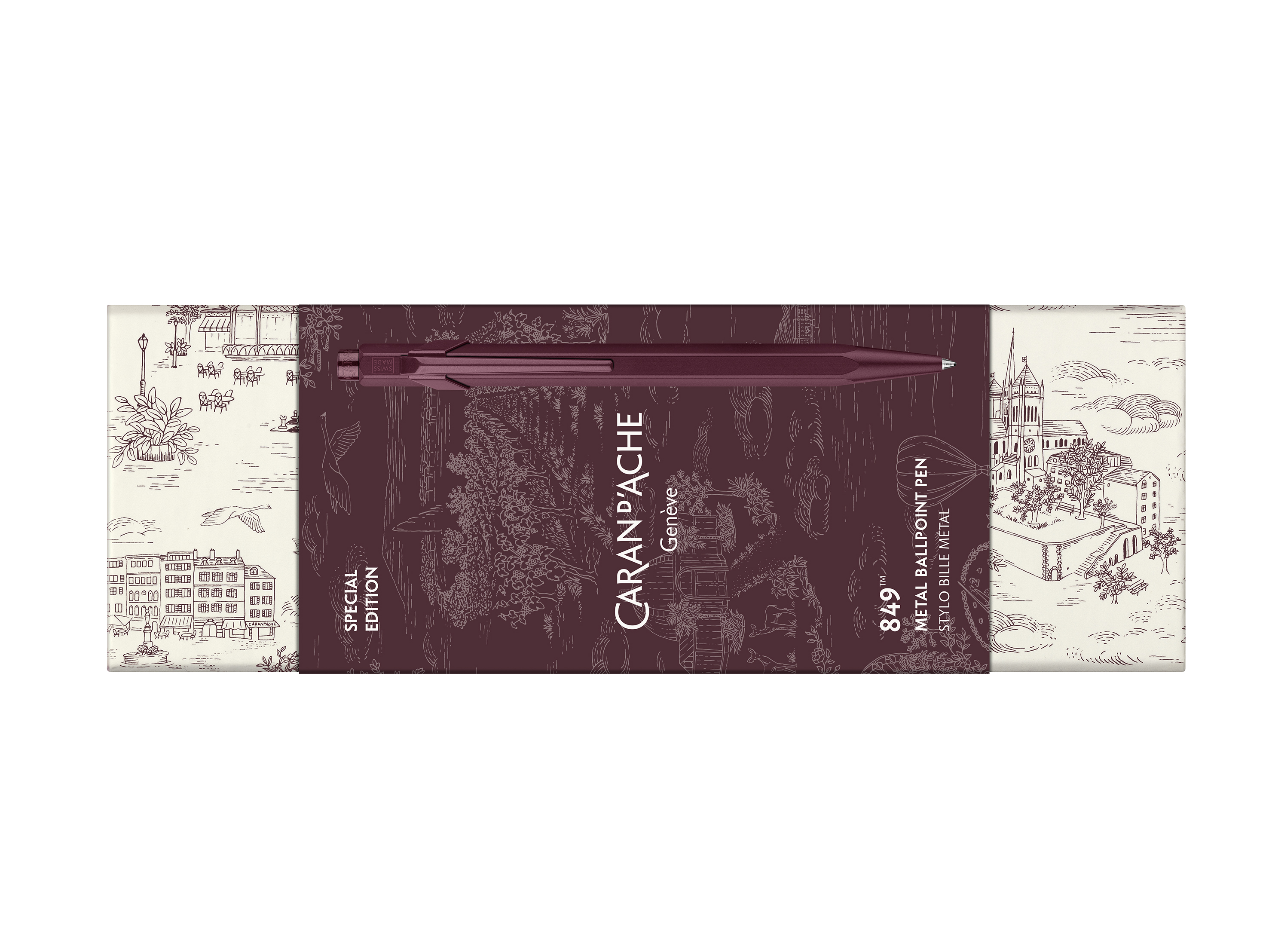 Kugelschreiber 849™ Toile de Jouy Bordeaux - Sonderedition