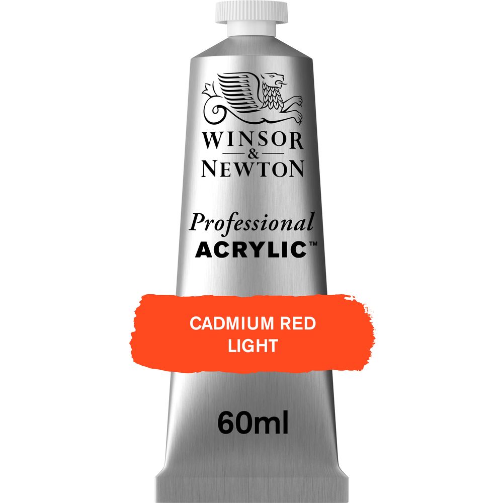 100 - Cadmium Red Light - 60ml Professional Acrylic von Winsor&Newton - S3
