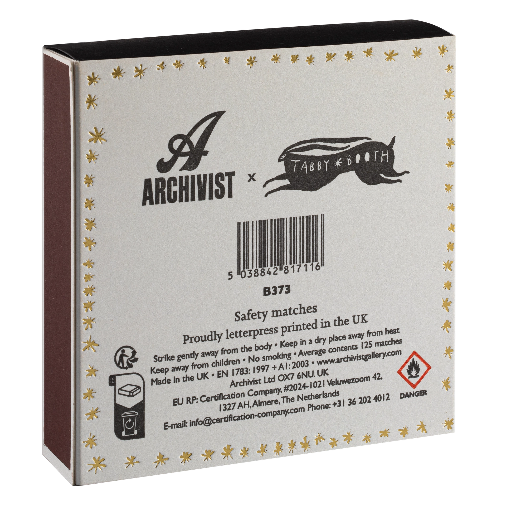 Streichhölzer "Lion" - Square Matches von Archivist