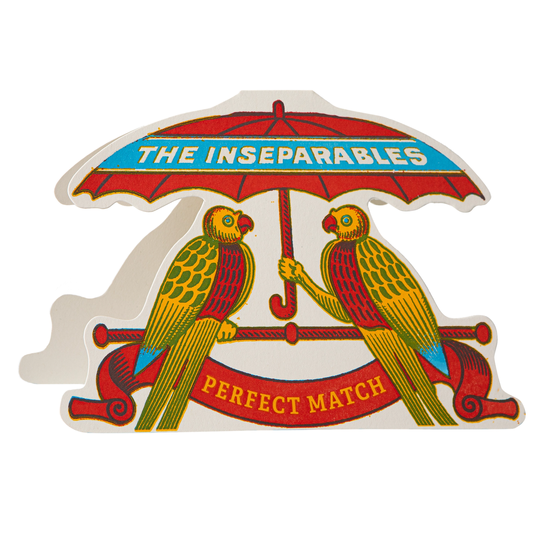 "The Inseparables" - 3D Klappkarte - Cut-Out Card von Archivist