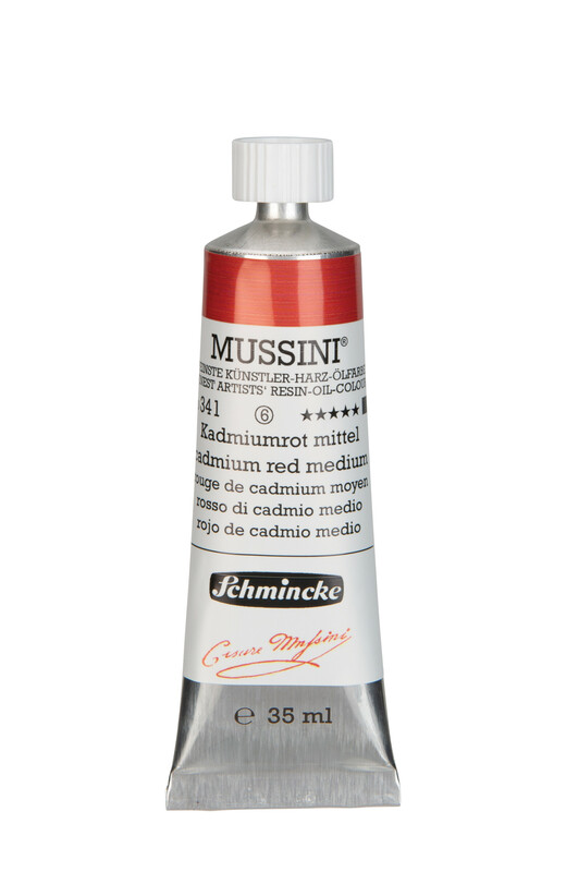 341 - Kadmiumrot mittel - 35ml - Mussini Ölfarbe von Schmincke - PG6