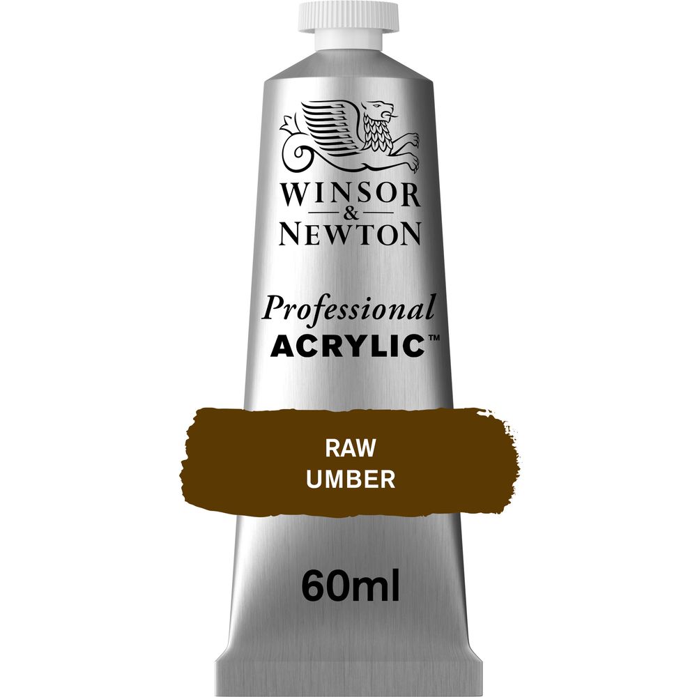554 - Raw Umber - 60ml Professional Acrylic von Winsor&Newton - S1