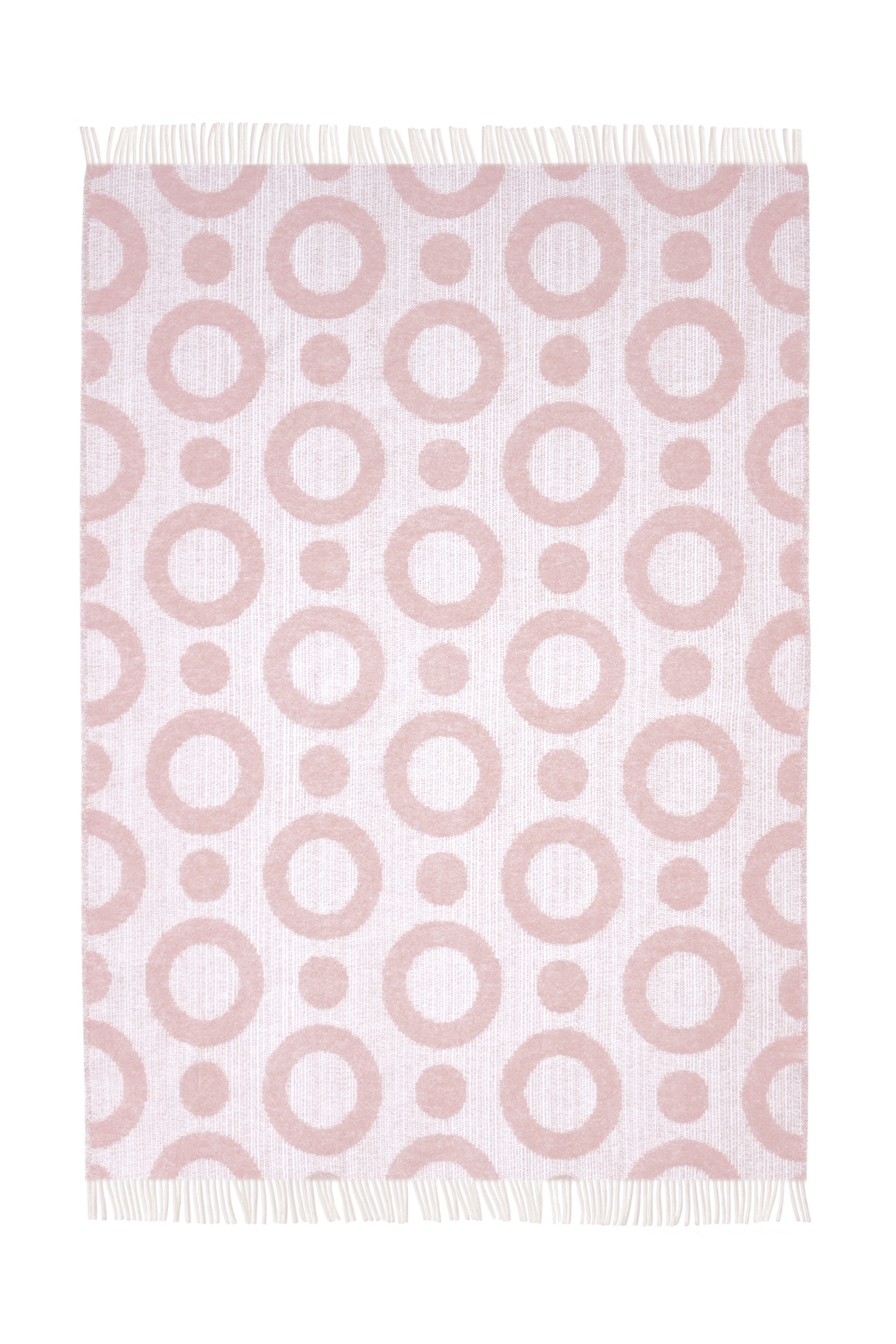 Umbrella Squid - Dusty Pink - Schurwolldecke von Maison Deux X moooi