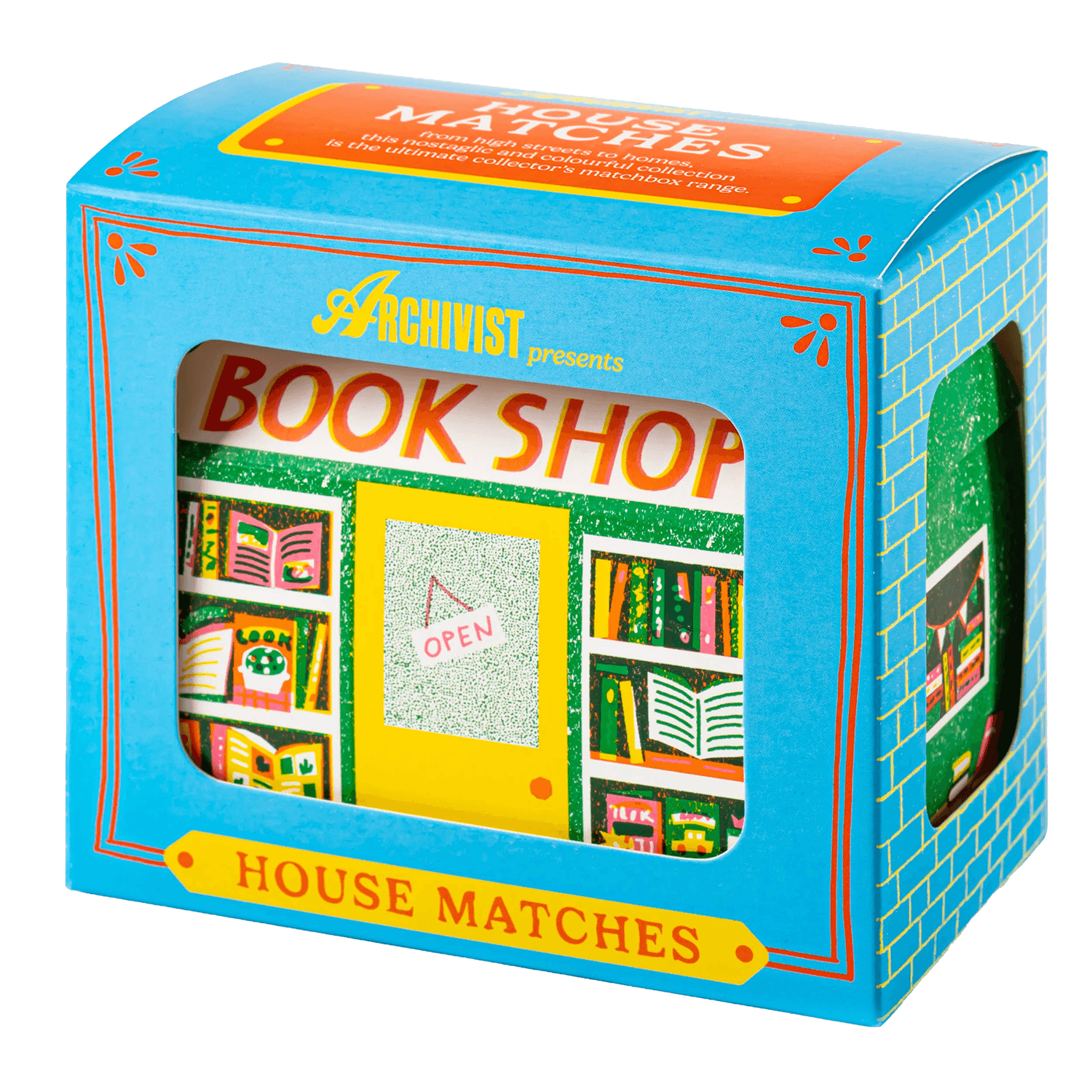Streichhölzer "Bookshop House"