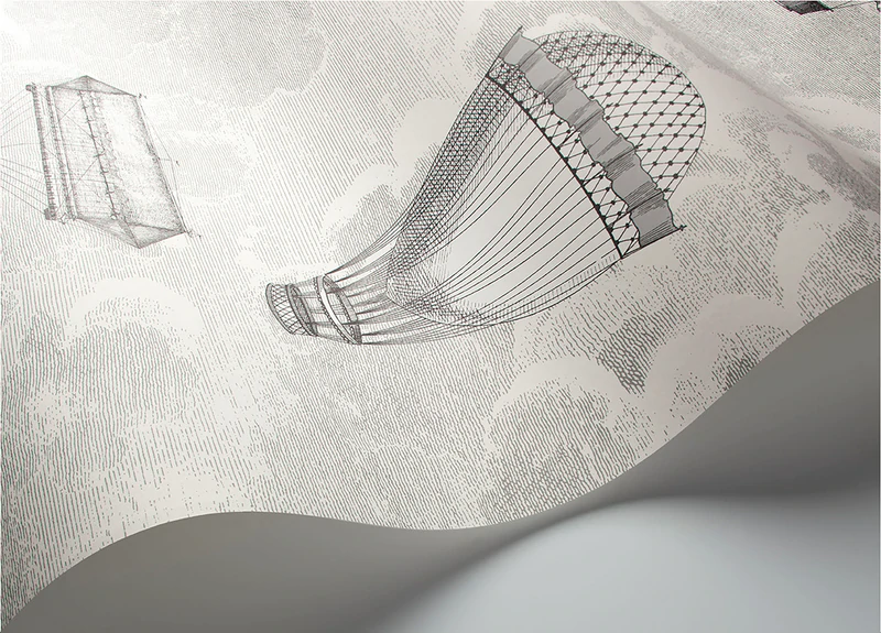 Macchine Volanti (2 roll set) Tapete - 114/27053 - Cole&Son - Fornasetti Senza Tempo von Cole&Son aus der Kategorie Fornasetti Selection mit der Artikelnummer 114-27053