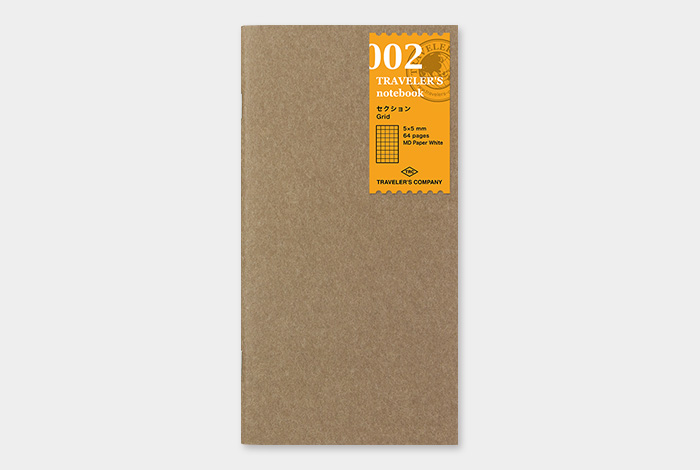 002 - kariertes Notizbuch - TRAVELER'S Notebook Refill-14246006-TRAVELER'S COMPANY JAPAN-Einlagen und Zubehör für Größe "Regular" 002 - kariertes Notizbuch - TRAVELER'S Notebook Refill von TRAVELER'S COMPANY JAPAN aus der Kategorie Einlagen und Zubehör für Größe "Regular" mit der Artikelnummer 14246006