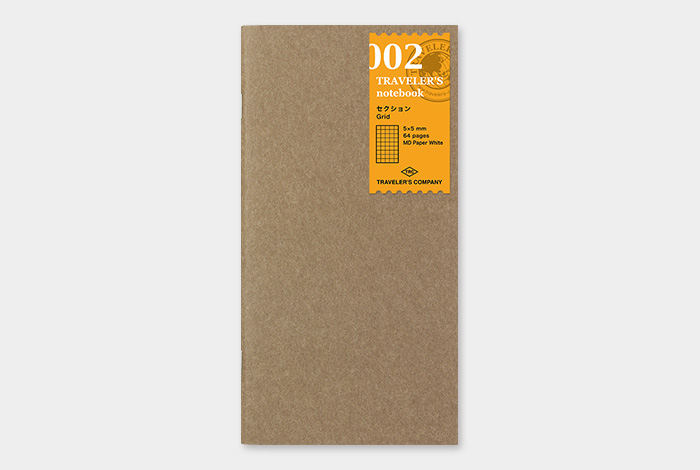 002 - kariertes Notizbuch - TRAVELER'S Notebook Refill