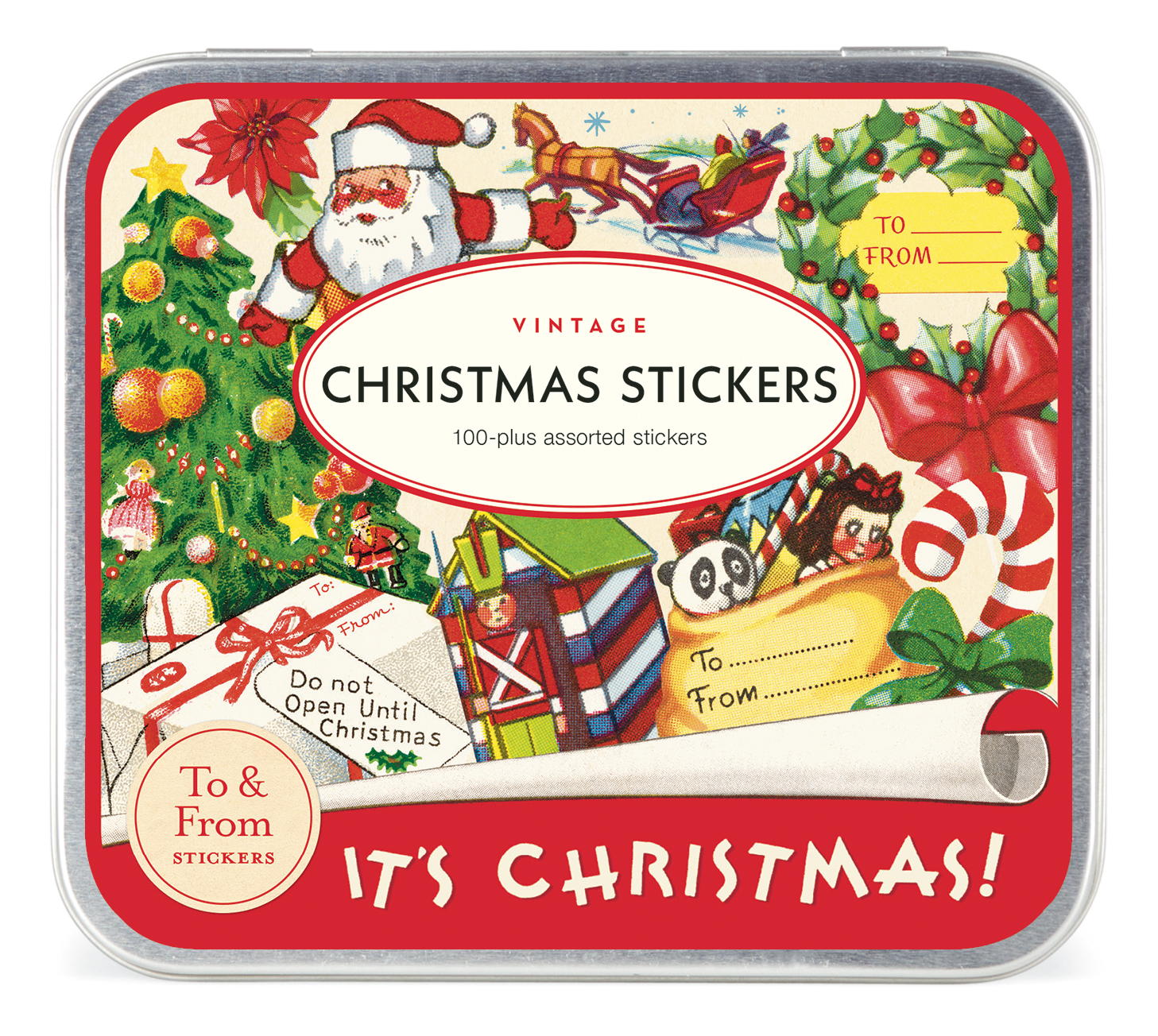 Vintage Christmas 2 Stickers - Cavallini Vintage Christmas 2 Stickers - Cavallini