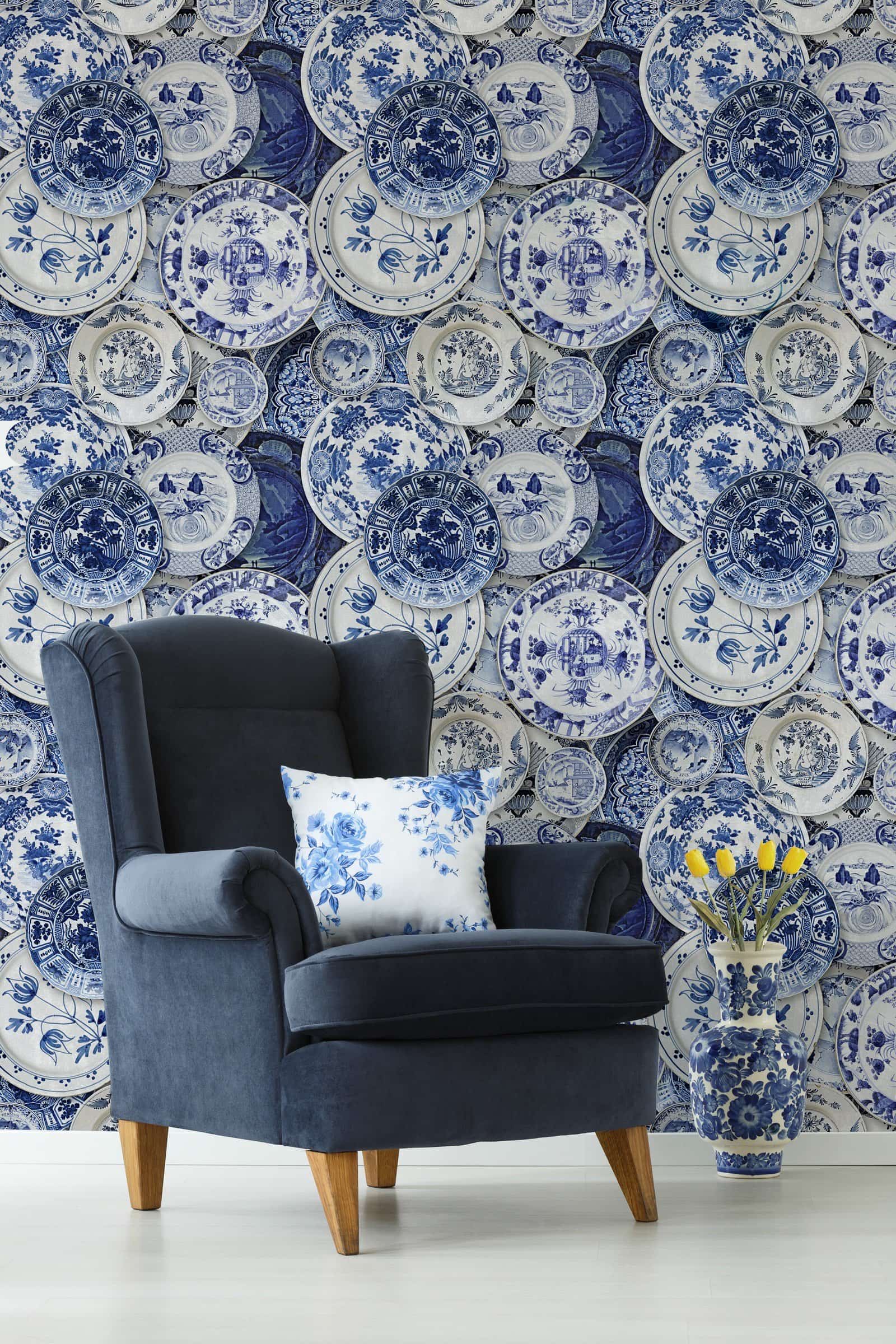 Tapete DELFTWARE - Mindthegap-WP20187-MINDTHEGAP-MIND THE GAP Tapete DELFTWARE - Mindthegap von MINDTHEGAP aus der Kategorie MIND THE GAP mit der Artikelnummer WP20187