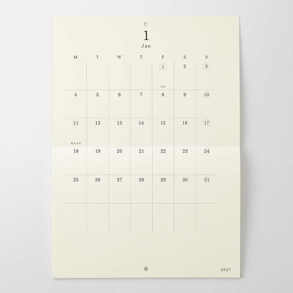 MD Wandkalender 2027 - Hängend A4