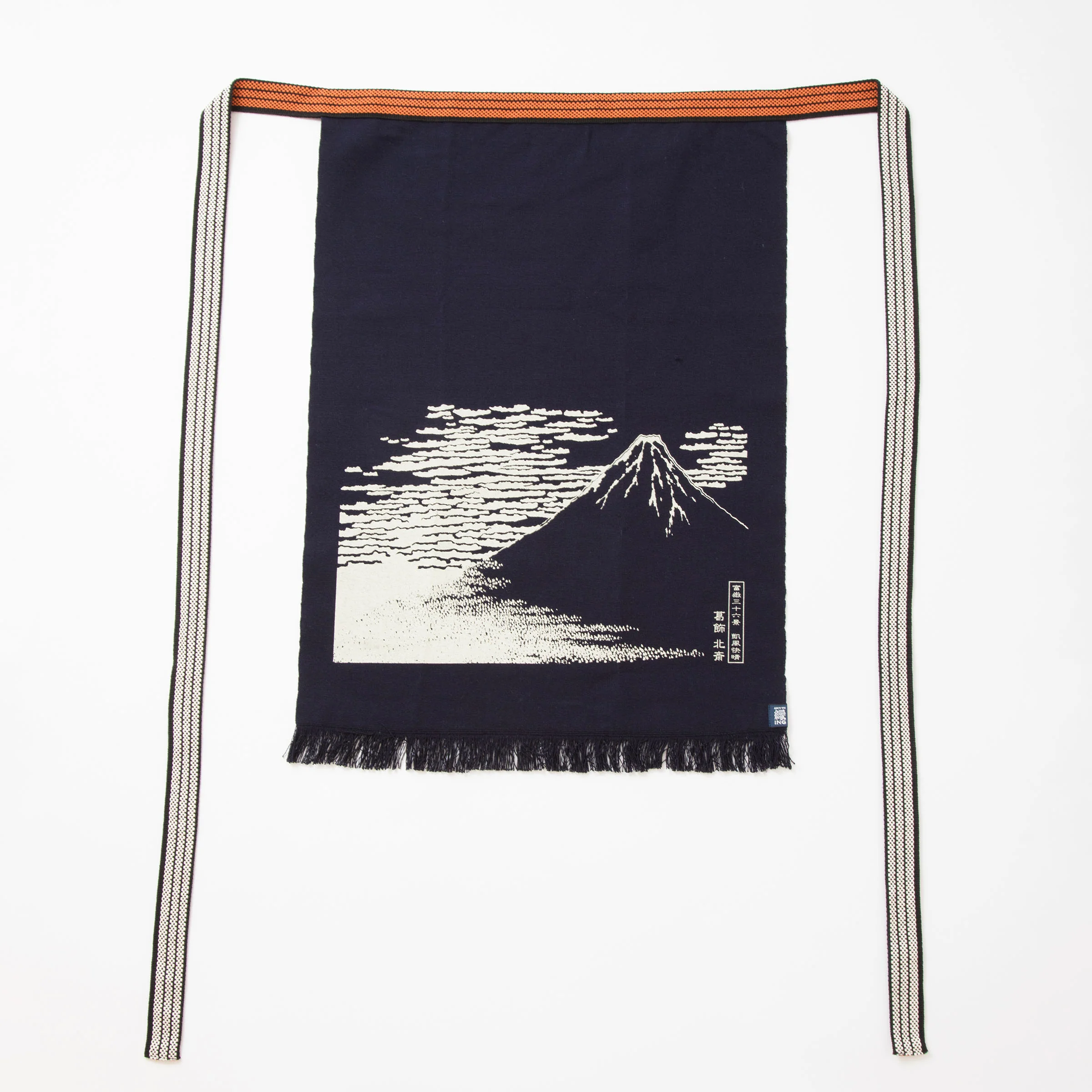 "The Red Mt. Fuji" - Traditionell japanische MAEKAKE Schürze - by Anything Co. "The Red Mt. Fuji" - Traditionell japanische MAEKAKE Schürze - by Anything Co.
