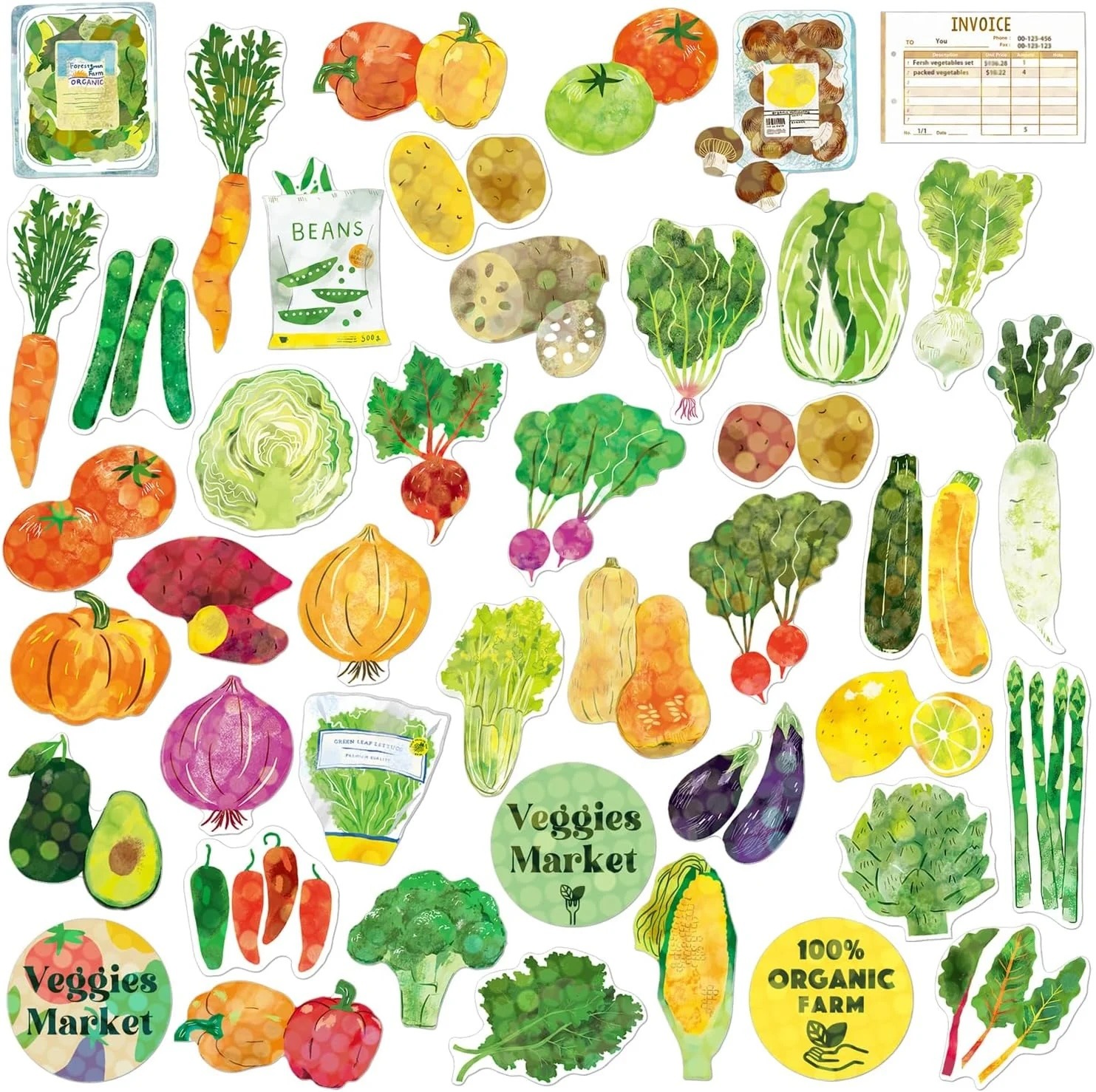 Hako Sticker Box "Vegetables" - Sticker von Greeting Life