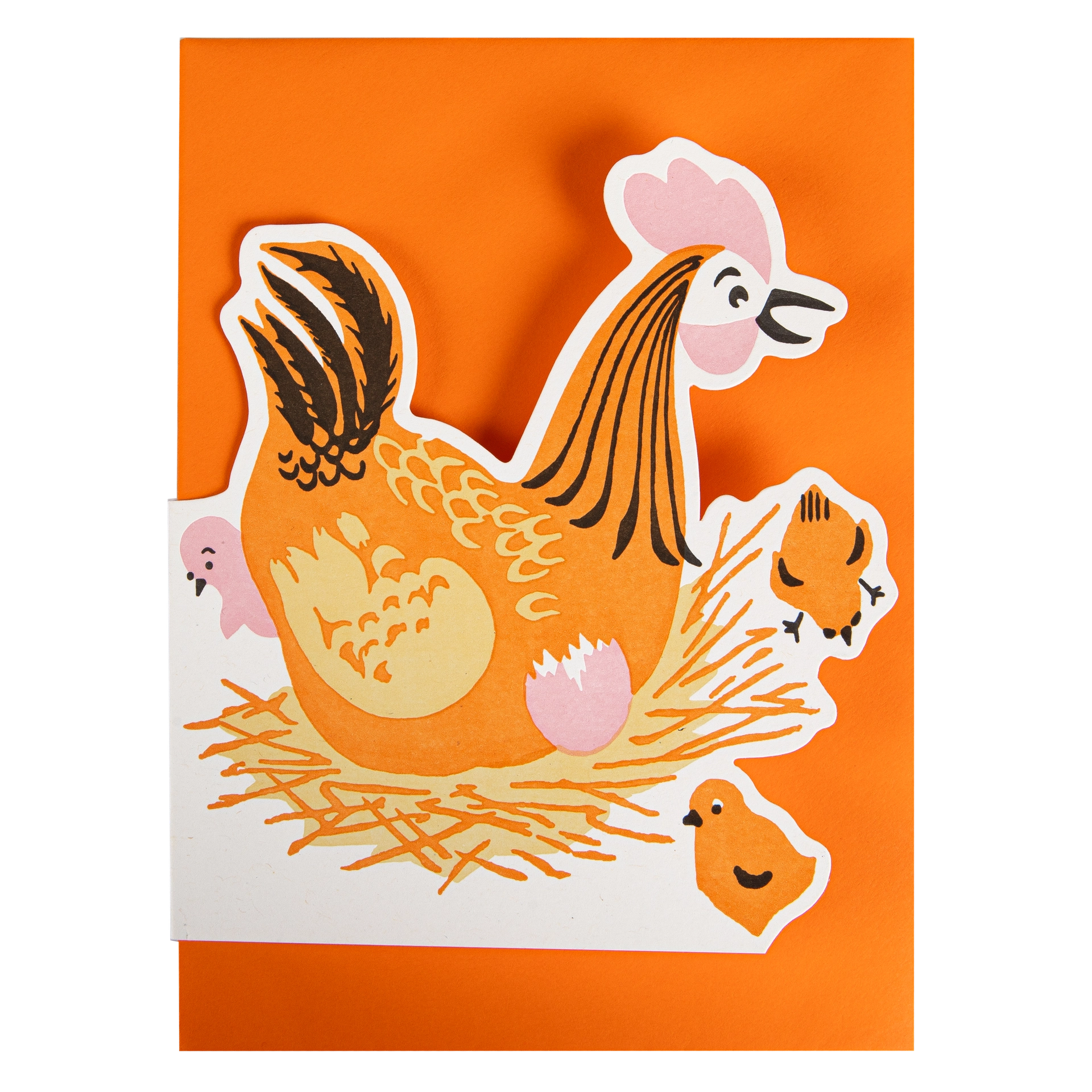 "Mother Hen" - 3D Klappkarte - Cut-Out Card von Archivist