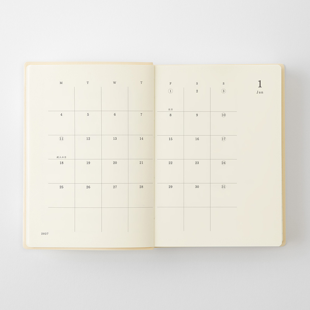 MD Notebook Kalender 1 Day 1 Page 2027 [A6]