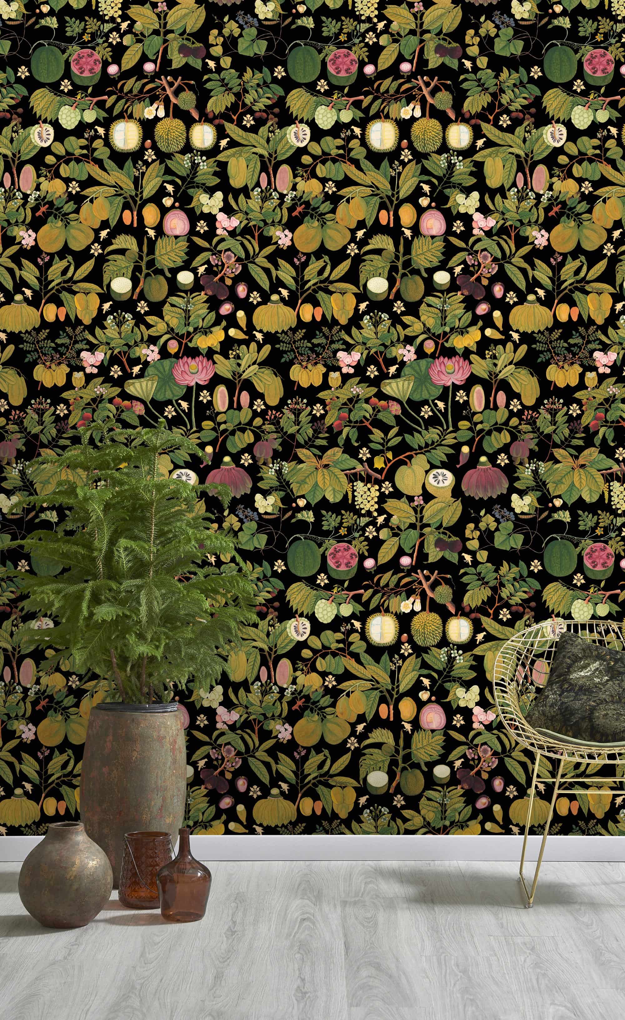 Tapete ASIAN FRUITS AND FLOWERS Anthracite-WP20314-MINDTHEGAP-MIND THE GAP Tapete ASIAN FRUITS AND FLOWERS Anthracite von MINDTHEGAP aus der Kategorie MIND THE GAP mit der Artikelnummer WP20314