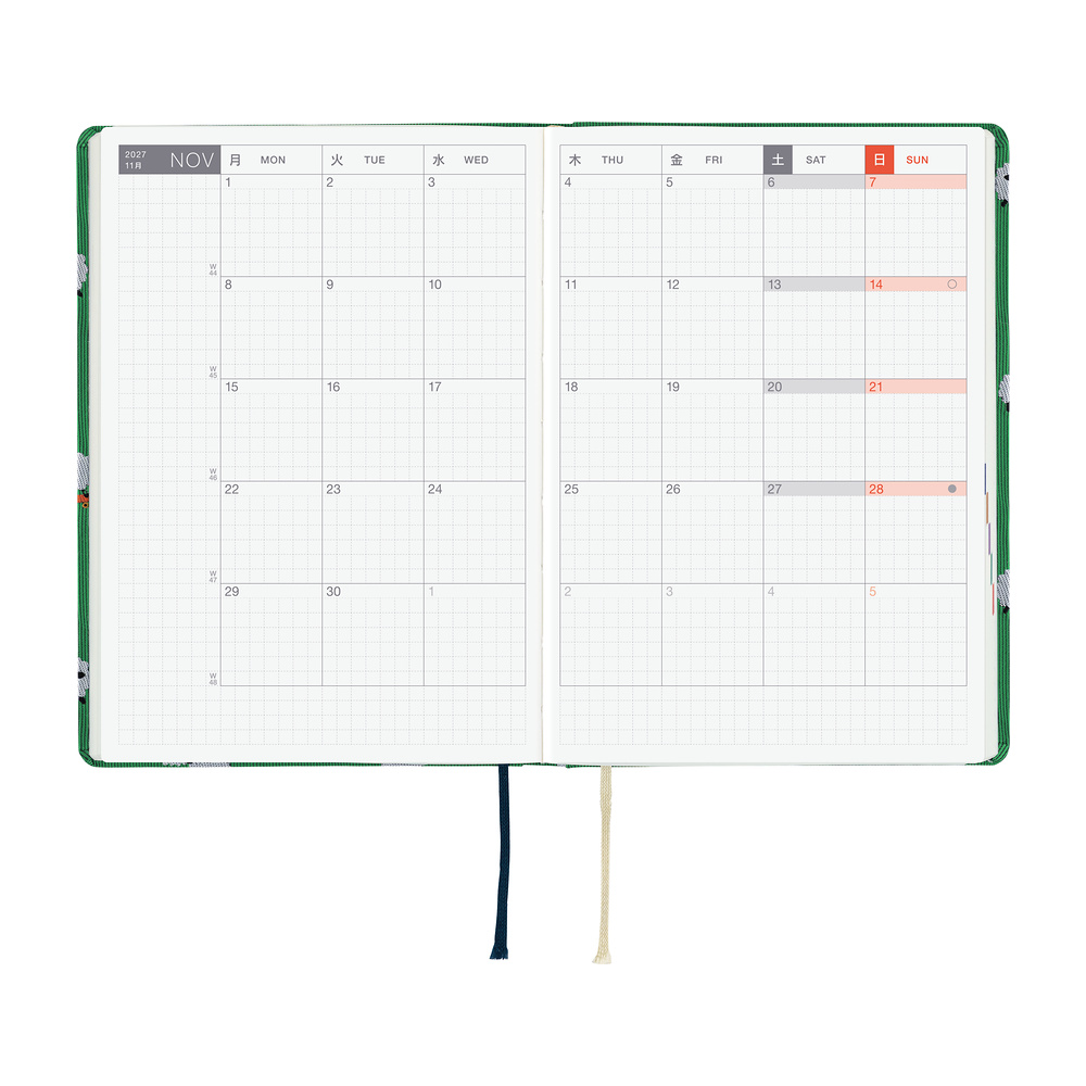 HON A6 2027 englisch – Bow & Tie: Sheep Sheep Sheep | Hobonichi