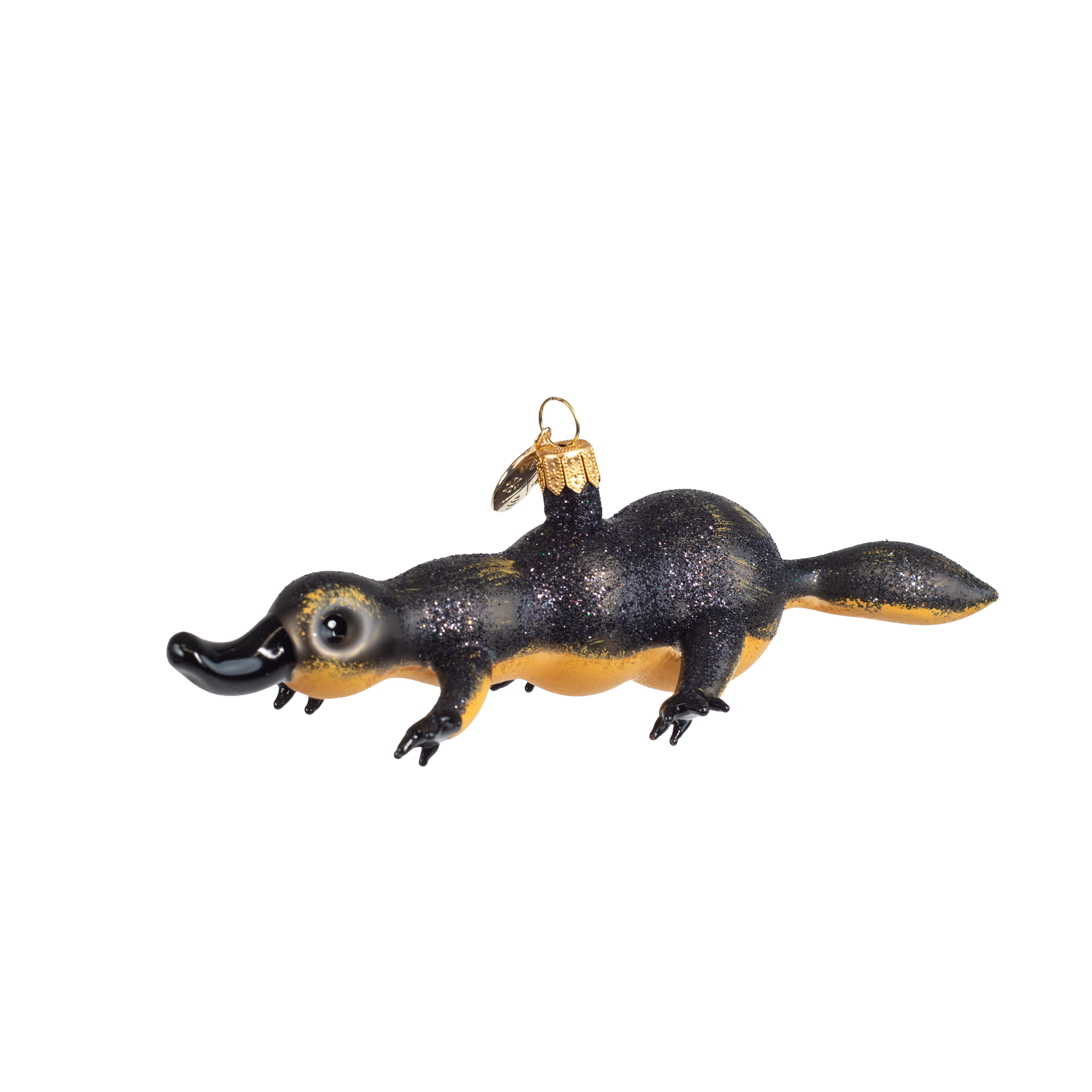 Schnabeltier (Platypus) - Christbaumschmuck - Freigeformte Glaskunst aus Polen