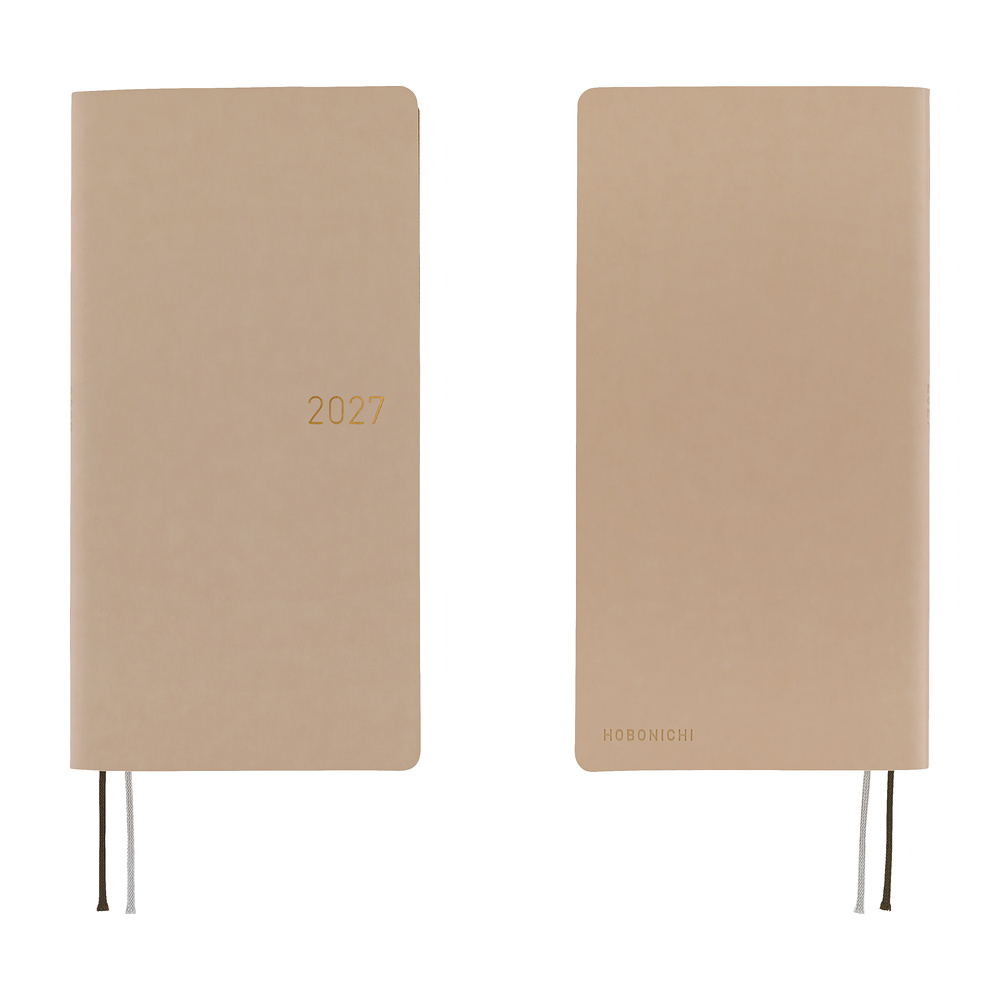 Weeks 2027 englisch – Smooth: Café au Lait | Hobonichi
