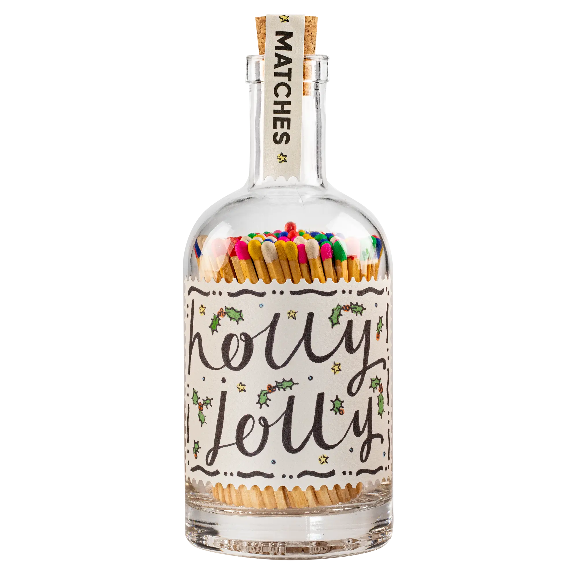 Streichhölzer "Holly Jolly" im Glas - Streichholzflasche von Archivist