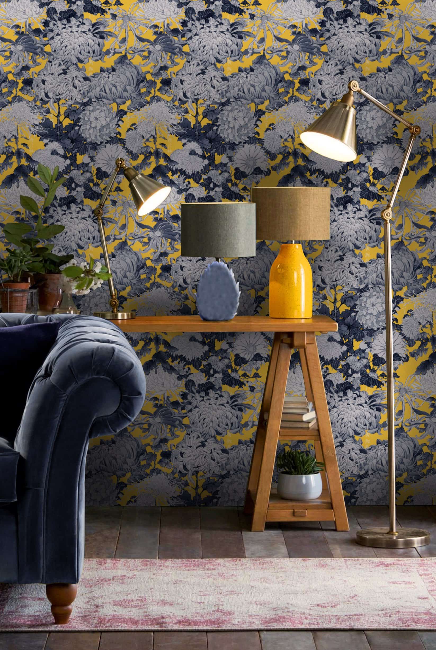 Tapete CHRYSANTHEMUMS Yellow-WP20321-MINDTHEGAP-MIND THE GAP Tapete CHRYSANTHEMUMS Yellow von MINDTHEGAP aus der Kategorie MIND THE GAP mit der Artikelnummer WP20321