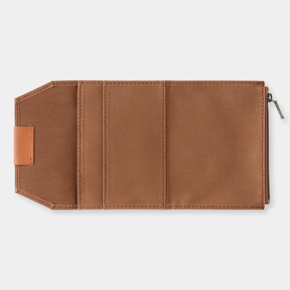 Zipper Case Baumwolle "Coffee" - TRAVELER'S FACTORY Notebook Refill Passport