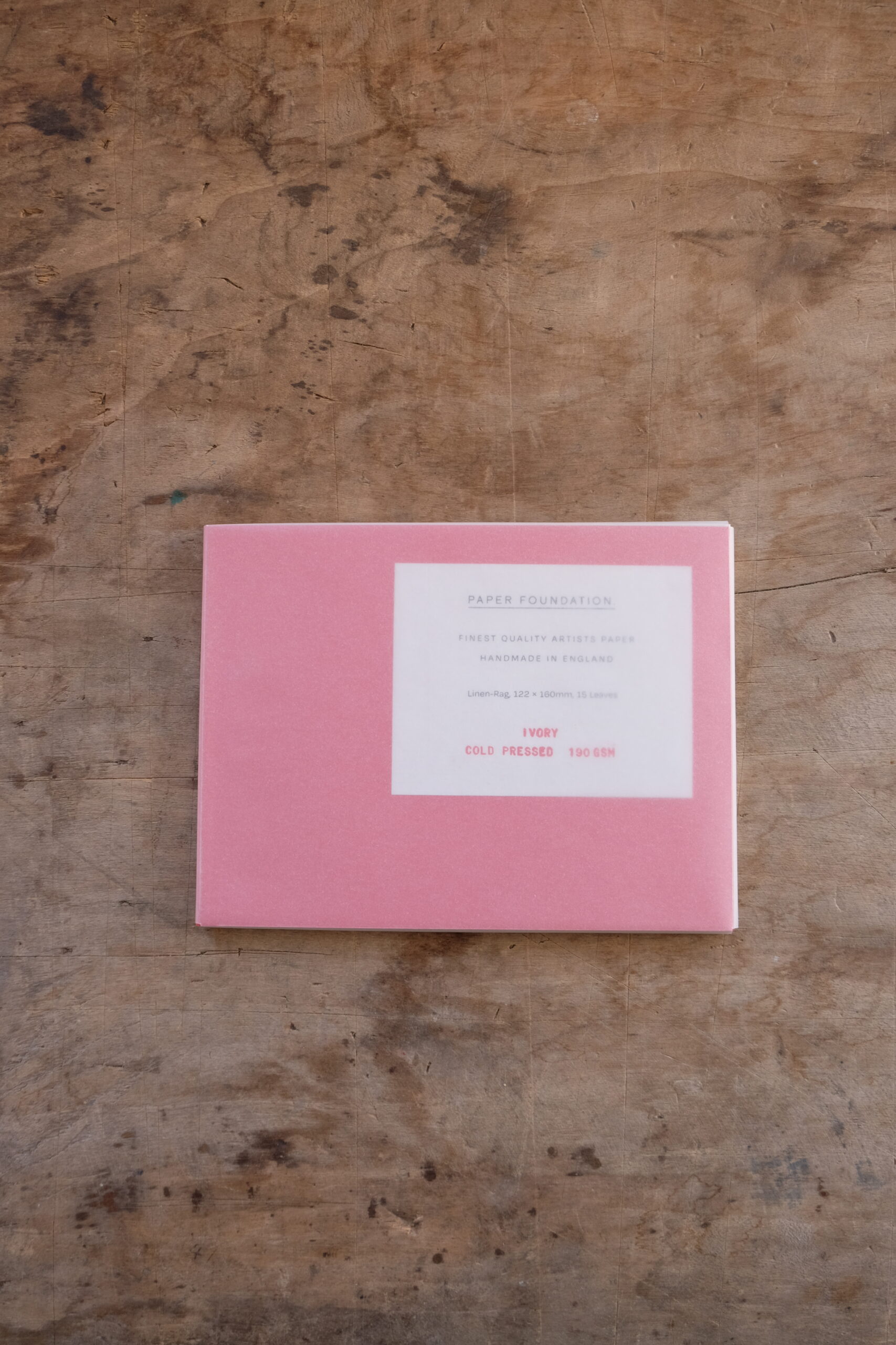 Art Pad S - Zeichenblock - PILLAR BOX RED X IVORY - Paper Foundation