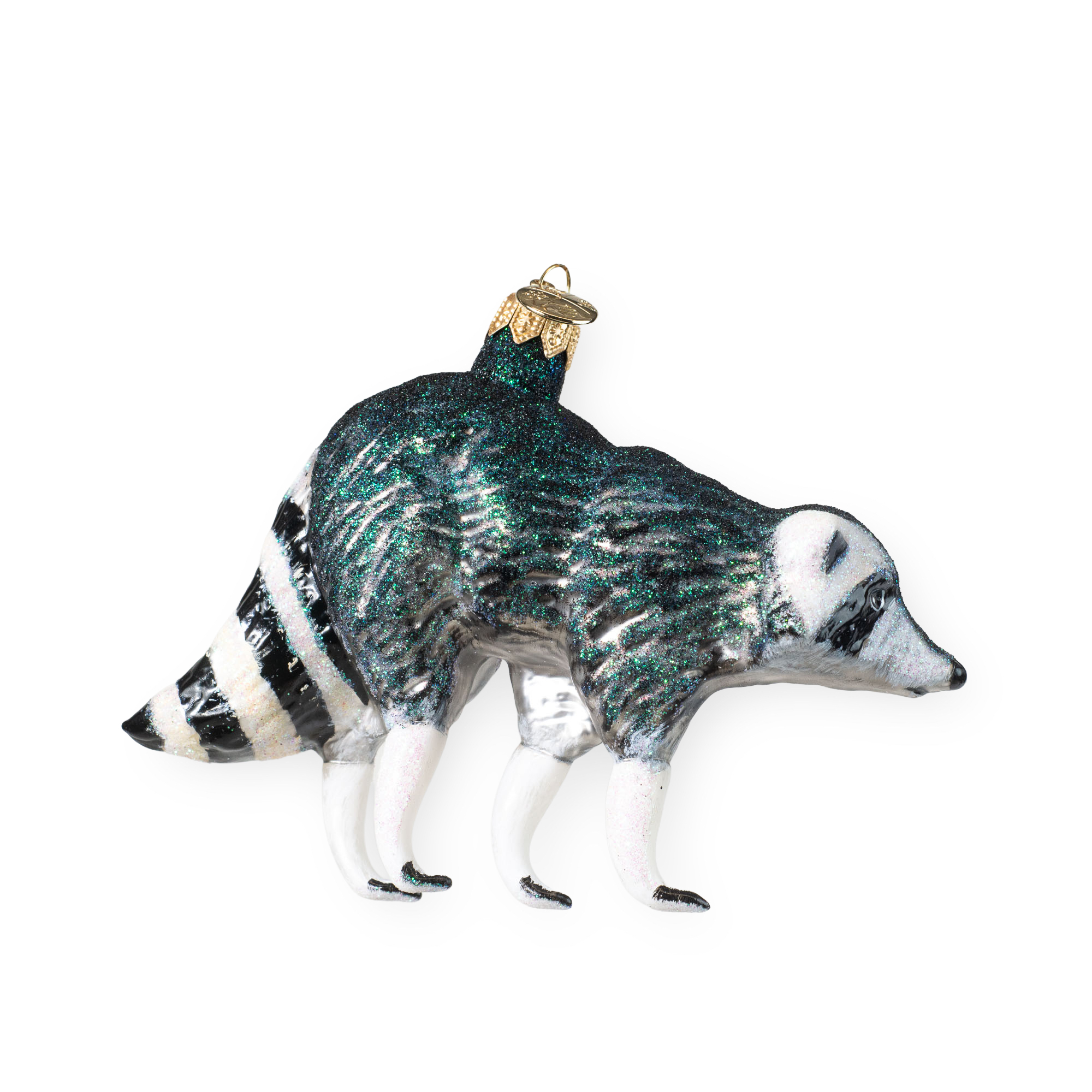 Waschbär - Christbaumschmuck - Glaskunst aus Polen