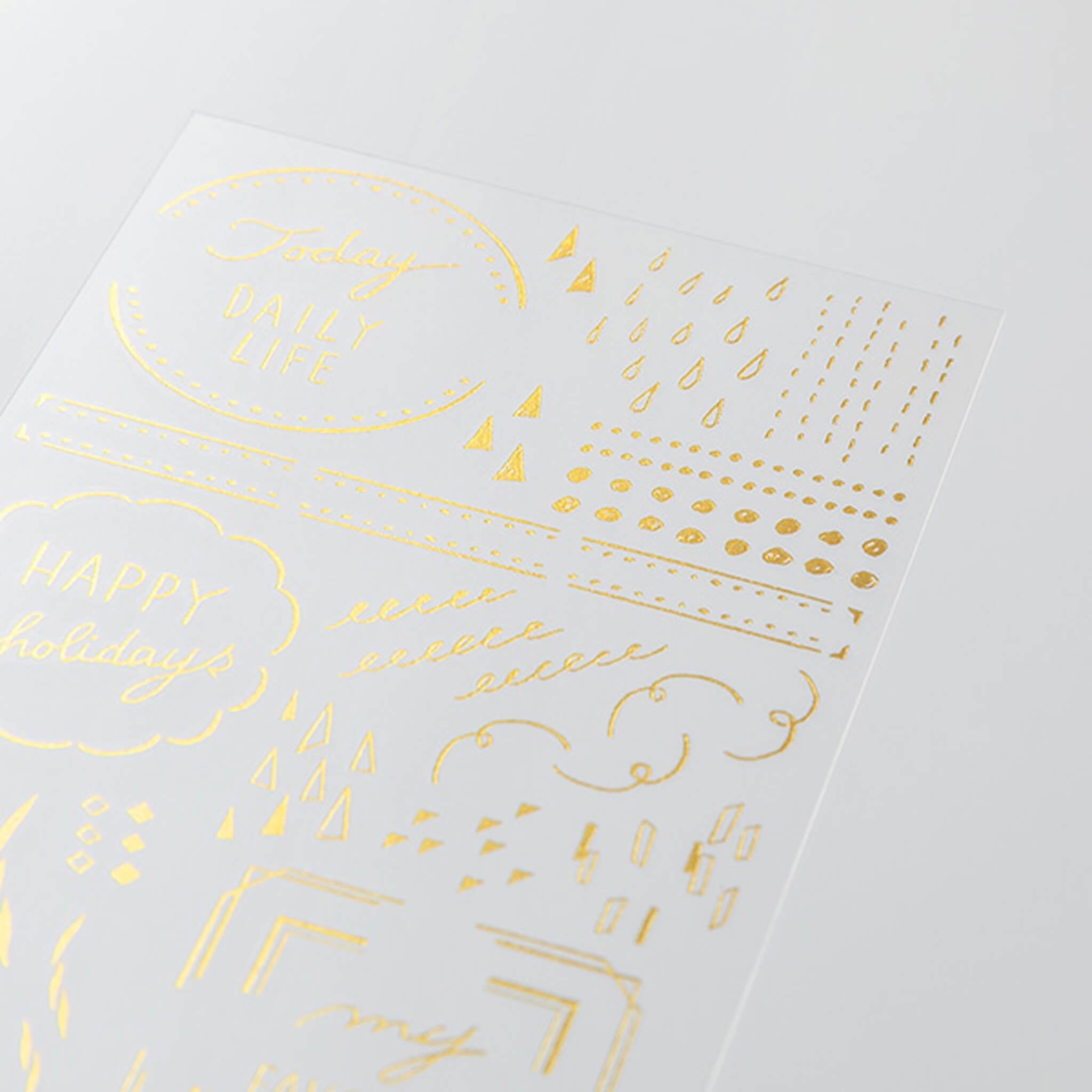 Midori Transfer Sticker Gold - Geometric Midori Transfer Sticker Gold - Geometric