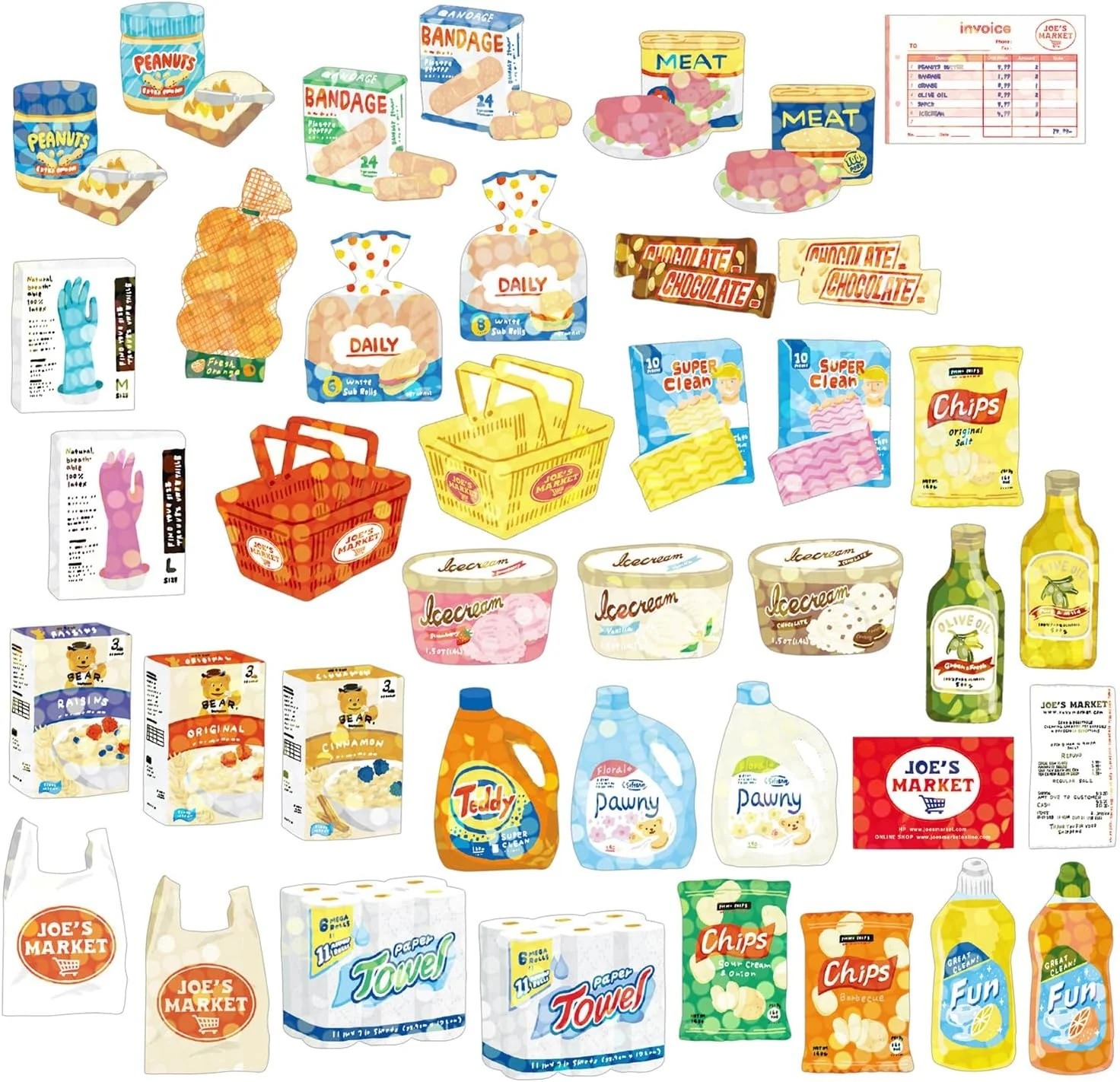 Hako Sticker Box "Supermarket" - Sticker von Greeting Life