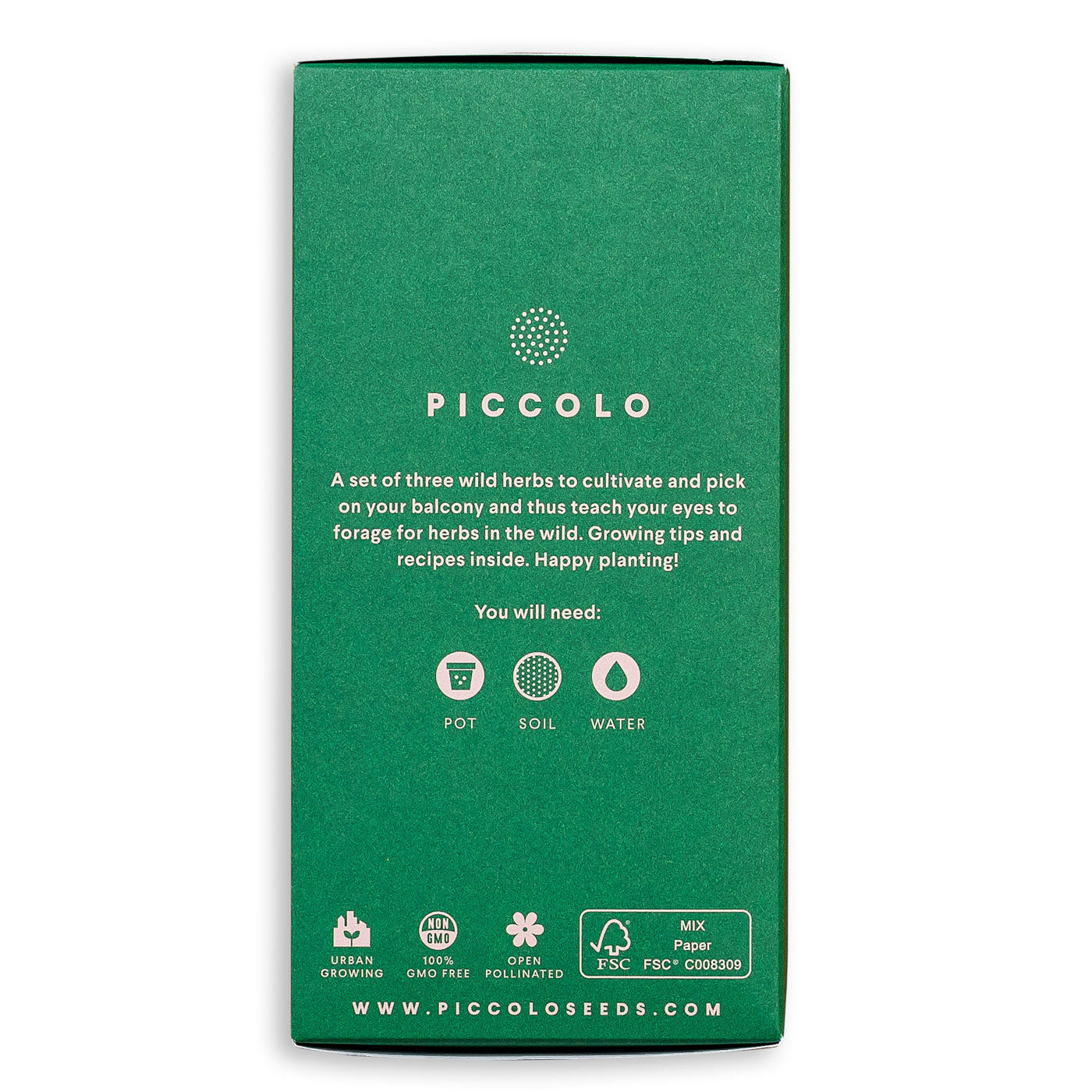 Wildkräuter - Saatgut Set Piccolo Seeds von Piccolo Seeds aus der Kategorie Saatgut Urban Gardening mit der Artikelnummer PS2016